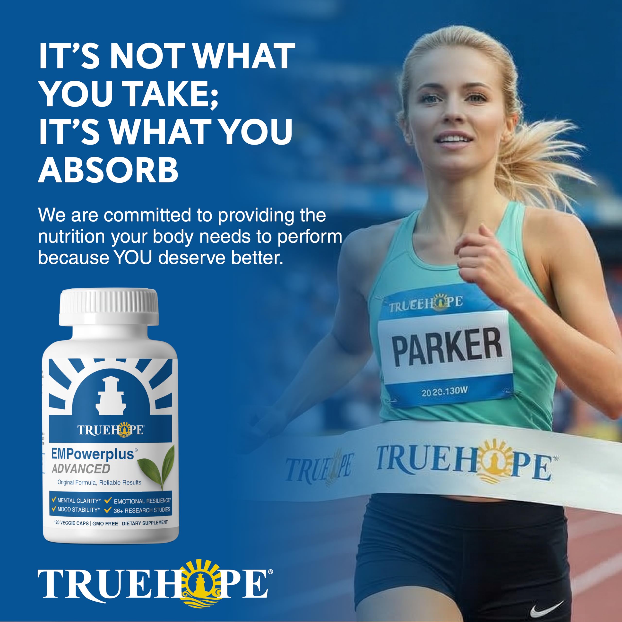 Truehope EMPowerplus Advanced Multivitamin for Women & Men - Broad-Spectrum Multivitamins & Chelated Minerals | 1000% Better Absorption | 37 Research Studies & 28 Years of Success | 30 Day Supply Truehope uk supplements