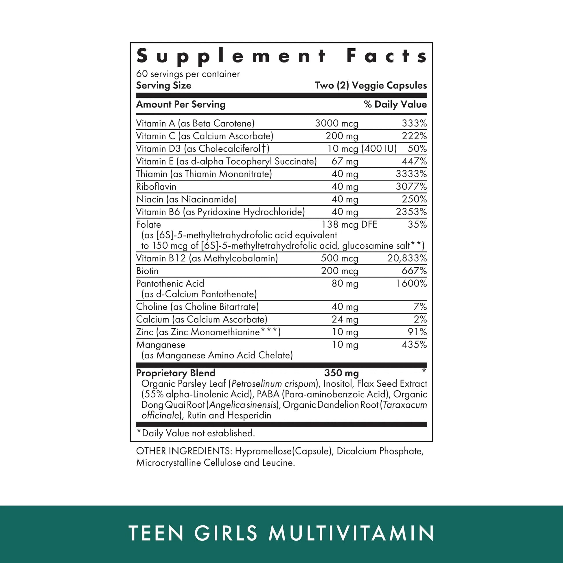 MICHAEL'S Health Naturopathic Programs Teen Girls Multivitamin - 120 Vegetarian Capsules - Nutrients for Healthy Growth & Development MICHAEL'S uk supplements