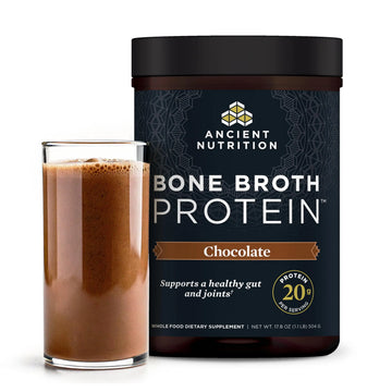 Ancient Nutrition Protein Powder Made from Real Bone Broth, Chocolate, 20g Protein Per Serving, 20 Serving Tub, Gluten Free Hydrolyzed Collagen Ancient Nutrition uk supplements