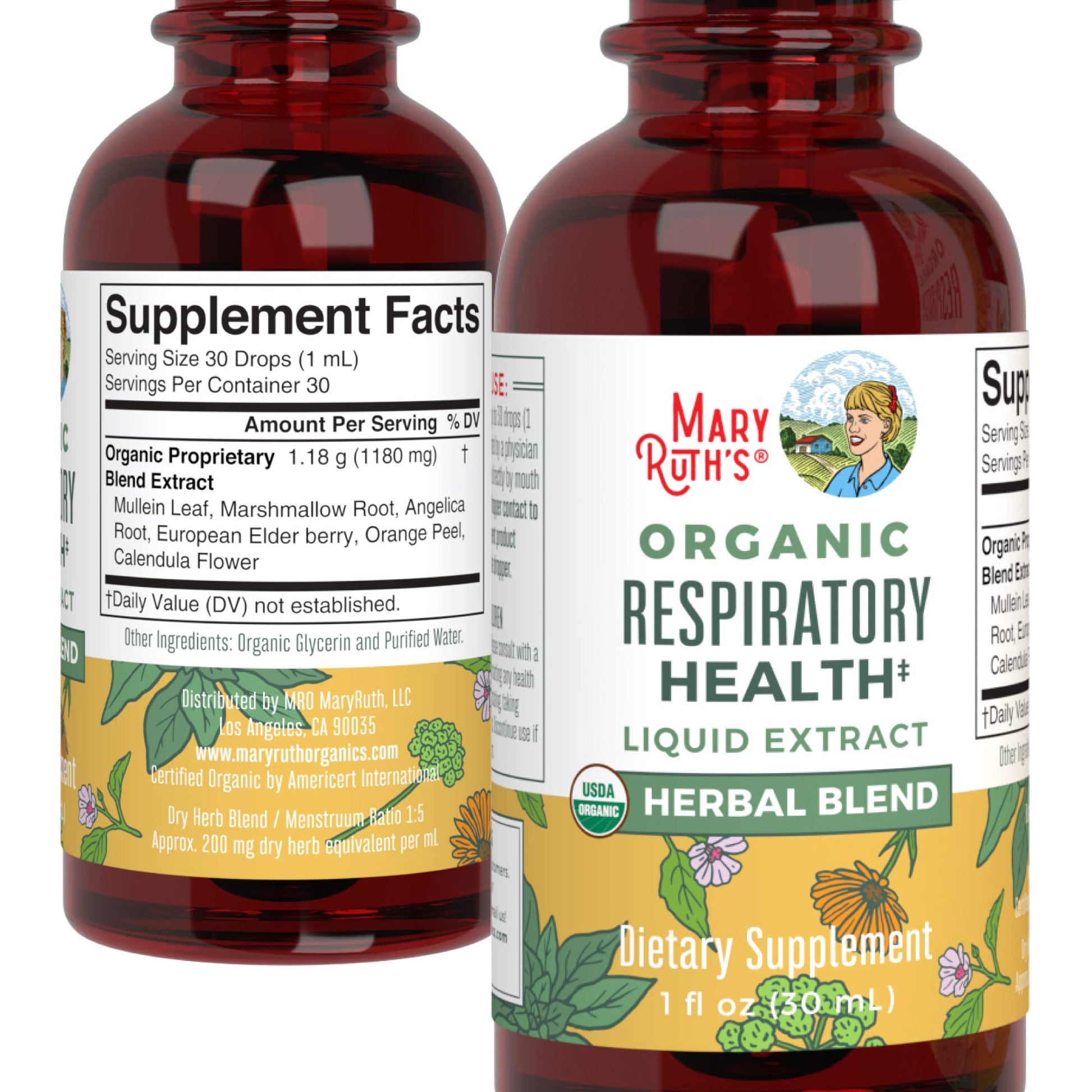 MaryRuth's | USDA Organic Respiratory Health Herbal Supplement Extract MaryRuth Organics uk supplements
