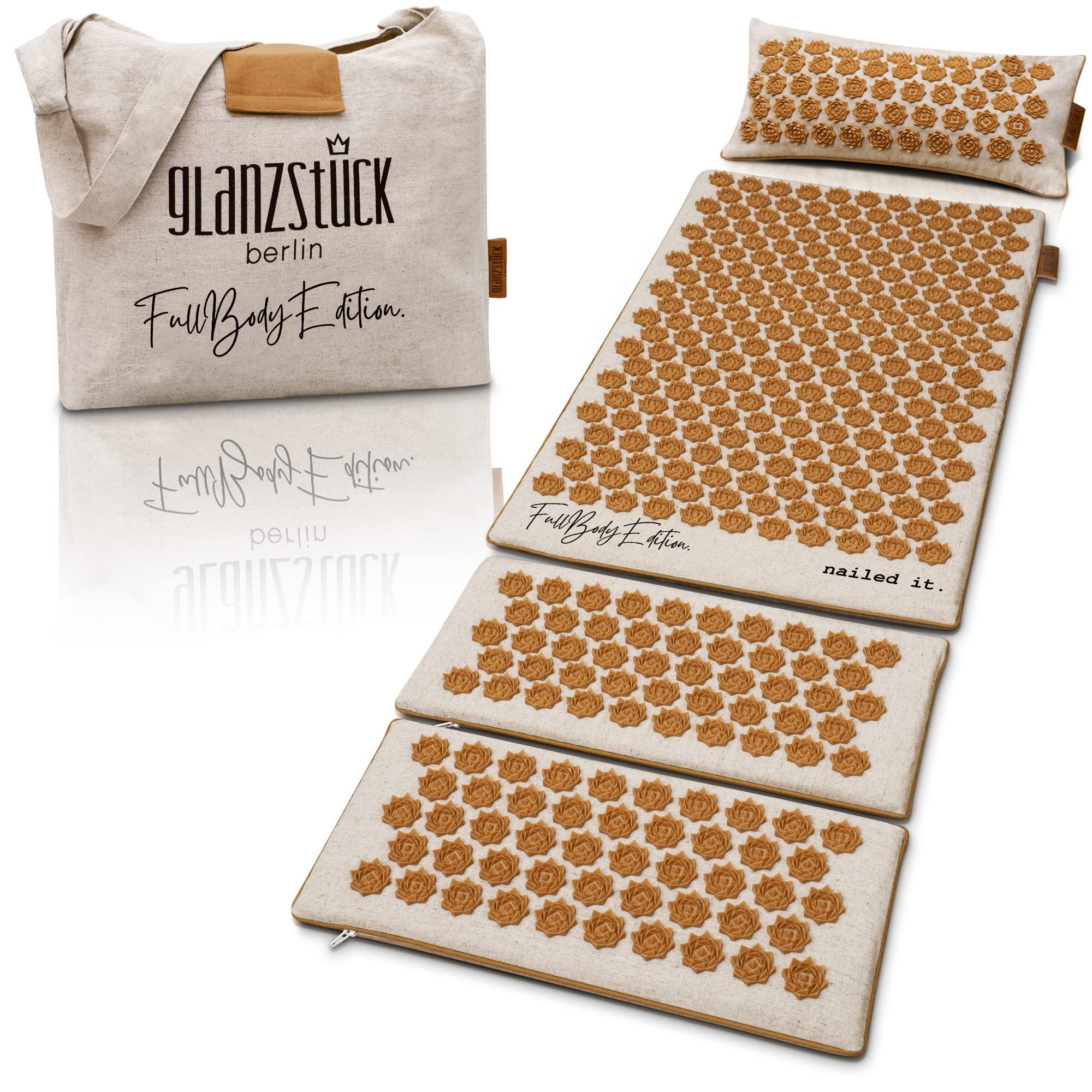 Glanzstück Berlin® Health Collection XXL Acupressure Mat Set for Full Body for Tension Headaches Glanzstück Berlin uk supplements
