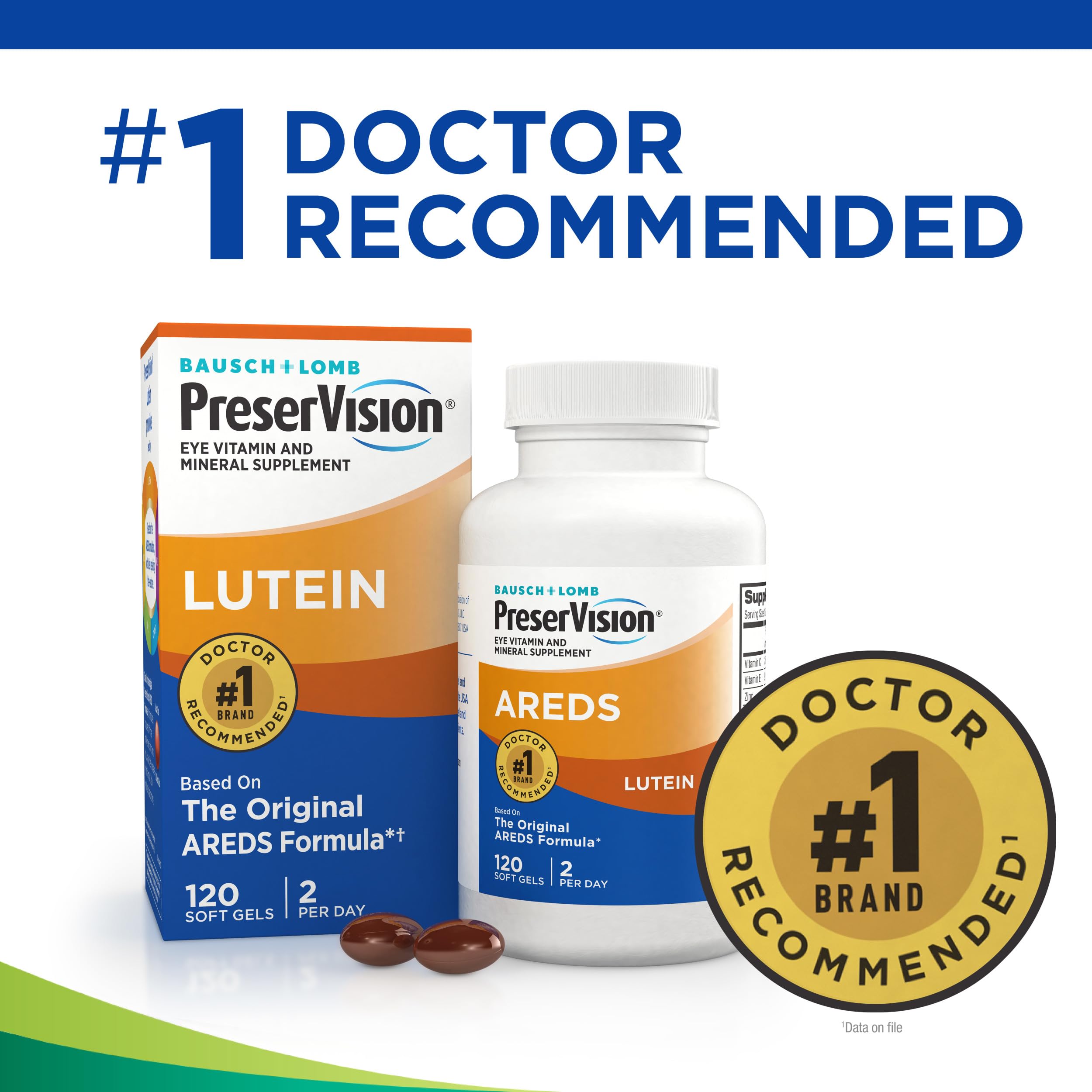 PreserVision AREDS Eye Vitamins, #1 Eye Doctor Recommended Brand, Multivitamin with Lutein, Vitamins C & E, Zinc, and Copper Supplements, 120 Softgels PreserVision uk supplements