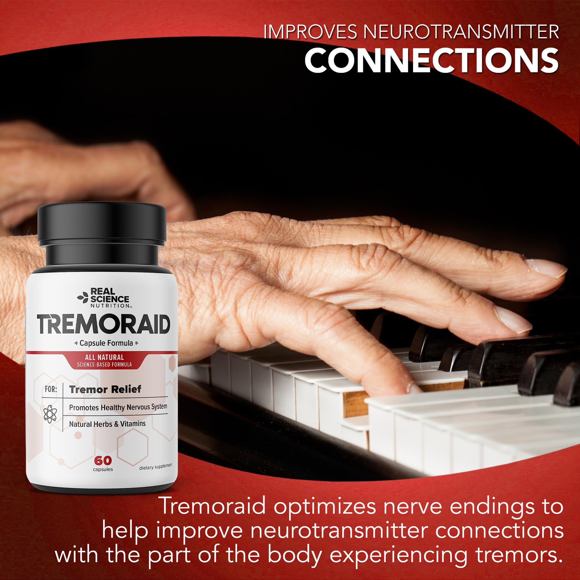 Tremoraid Essential Tremor Relief Supplements (60 Caps)* (3 Bottles) Tremoraid uk supplements