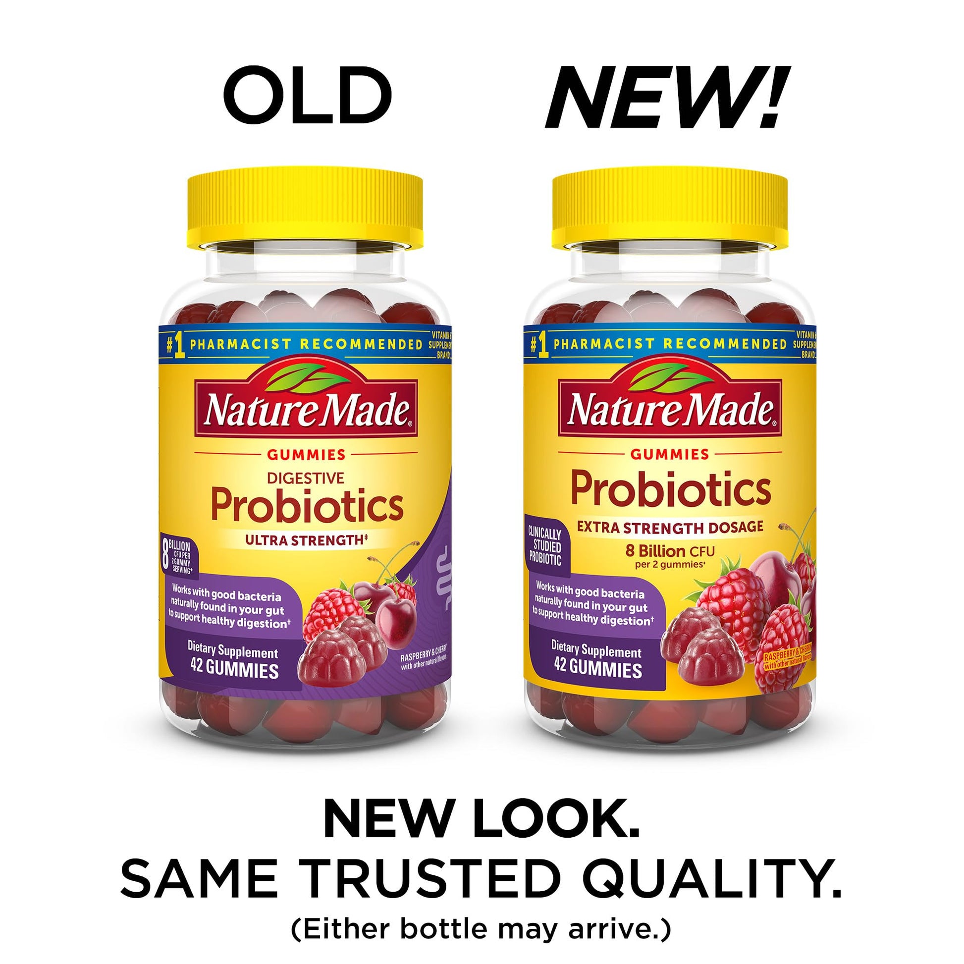 Nature Made Probiotics Extra Strength Dosage, Probiotics for Women and Men 8 Billion CFU per 2 Gummies, 42 Probiotic Gummies, 21 Day Supply Nature Made uk supplements