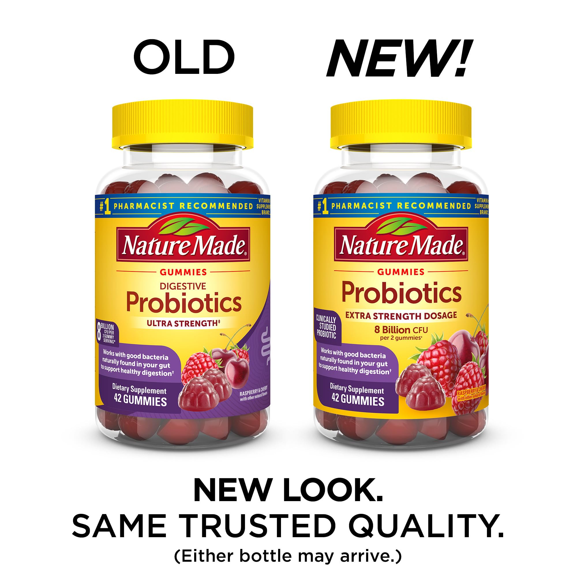 Nature Made Probiotics Extra Strength Dosage, Probiotics for Women and Men 8 Billion CFU per 2 Gummies, 42 Probiotic Gummies, 21 Day Supply Nature Made uk supplements