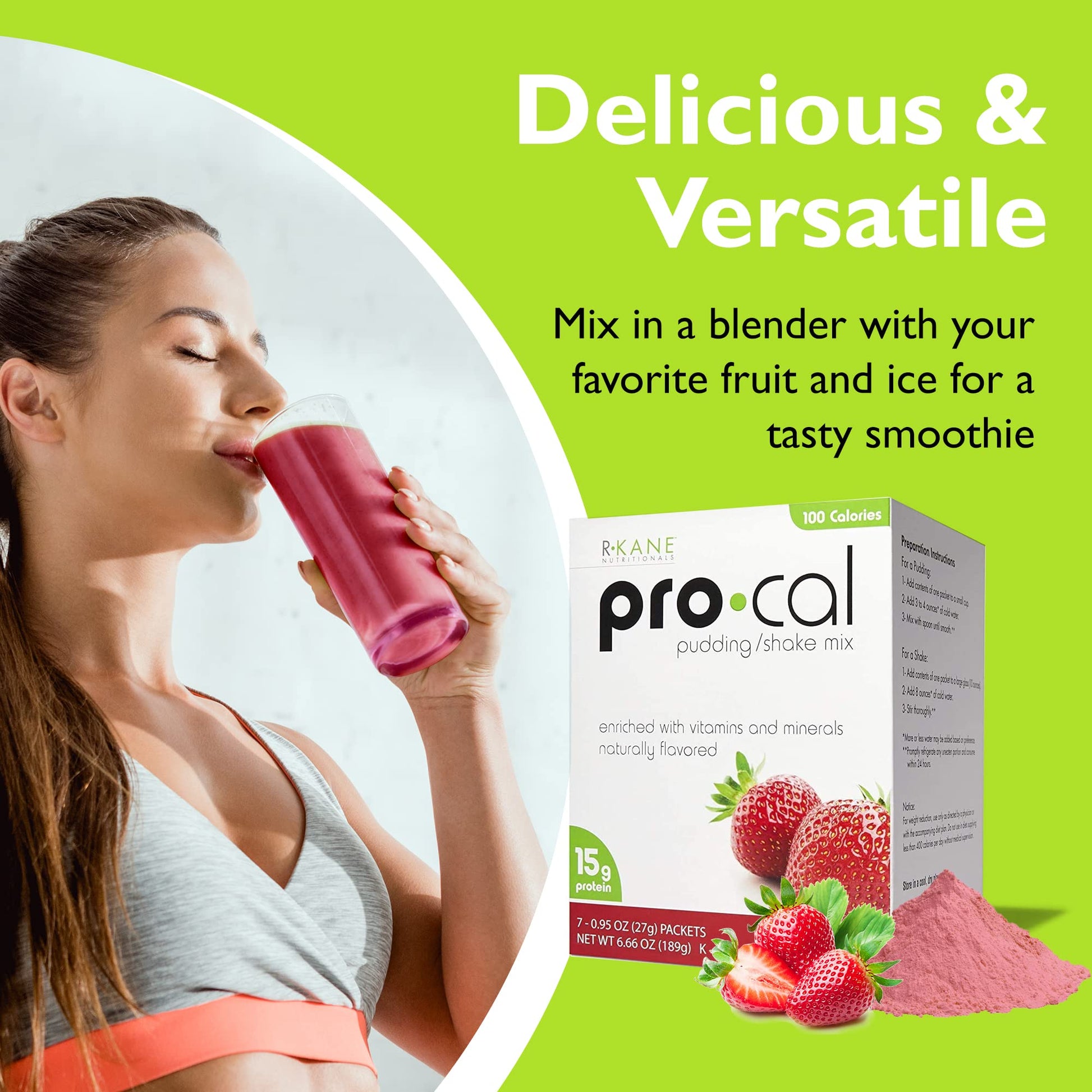 R-Kane Nutritionals Pro-Cal Pudding/Shake Mix, Low Calorie Protein Shake Powder R-Kane Nutritionals uk supplements