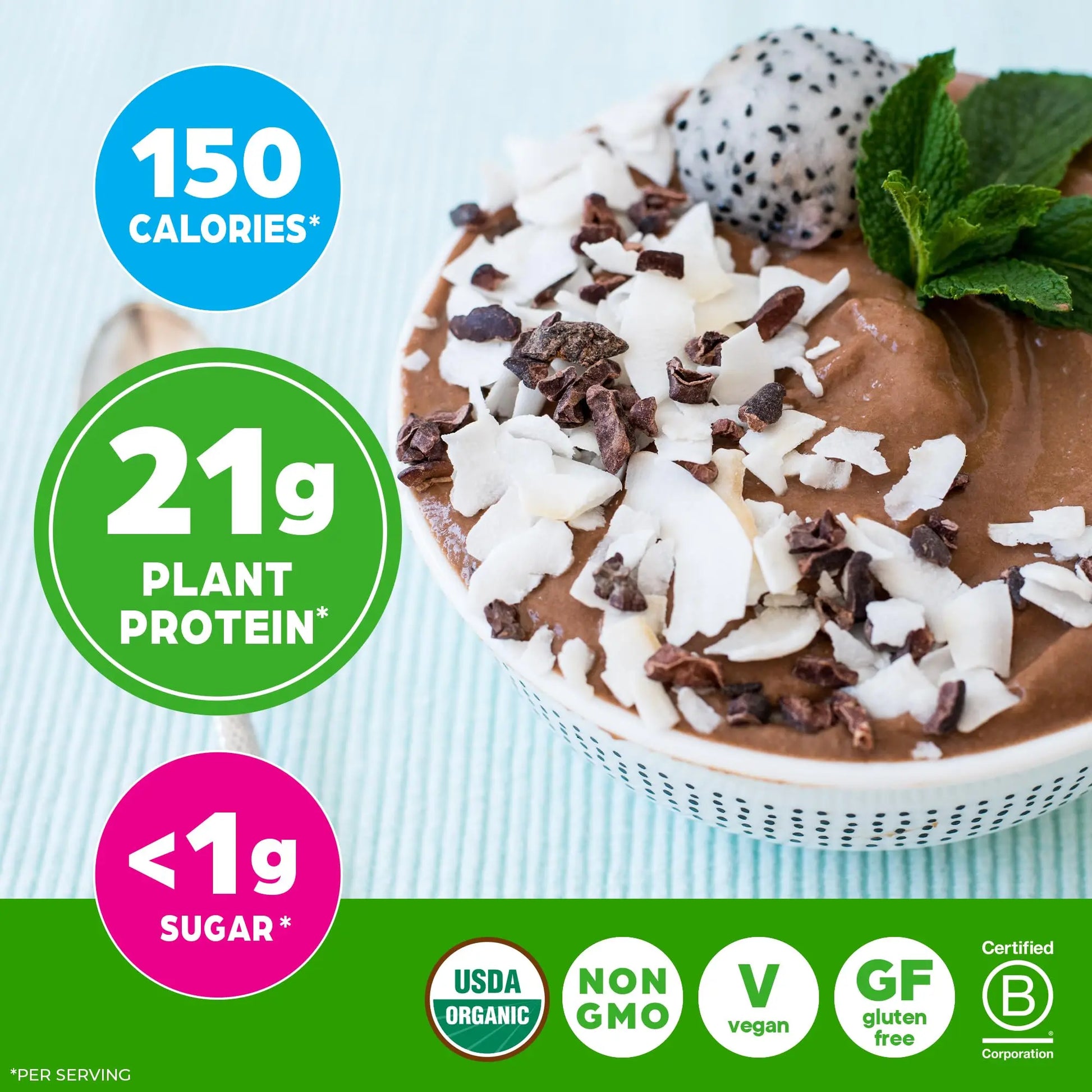 Orgain Organic Vegan Protein Powder, Creamy Chocolate Fudge - 21g Plant Protein, 7g Prebiotic Fiber, Low Net Carb, No Lactose Ingredients, No Added Sugar Orgain uk supplements