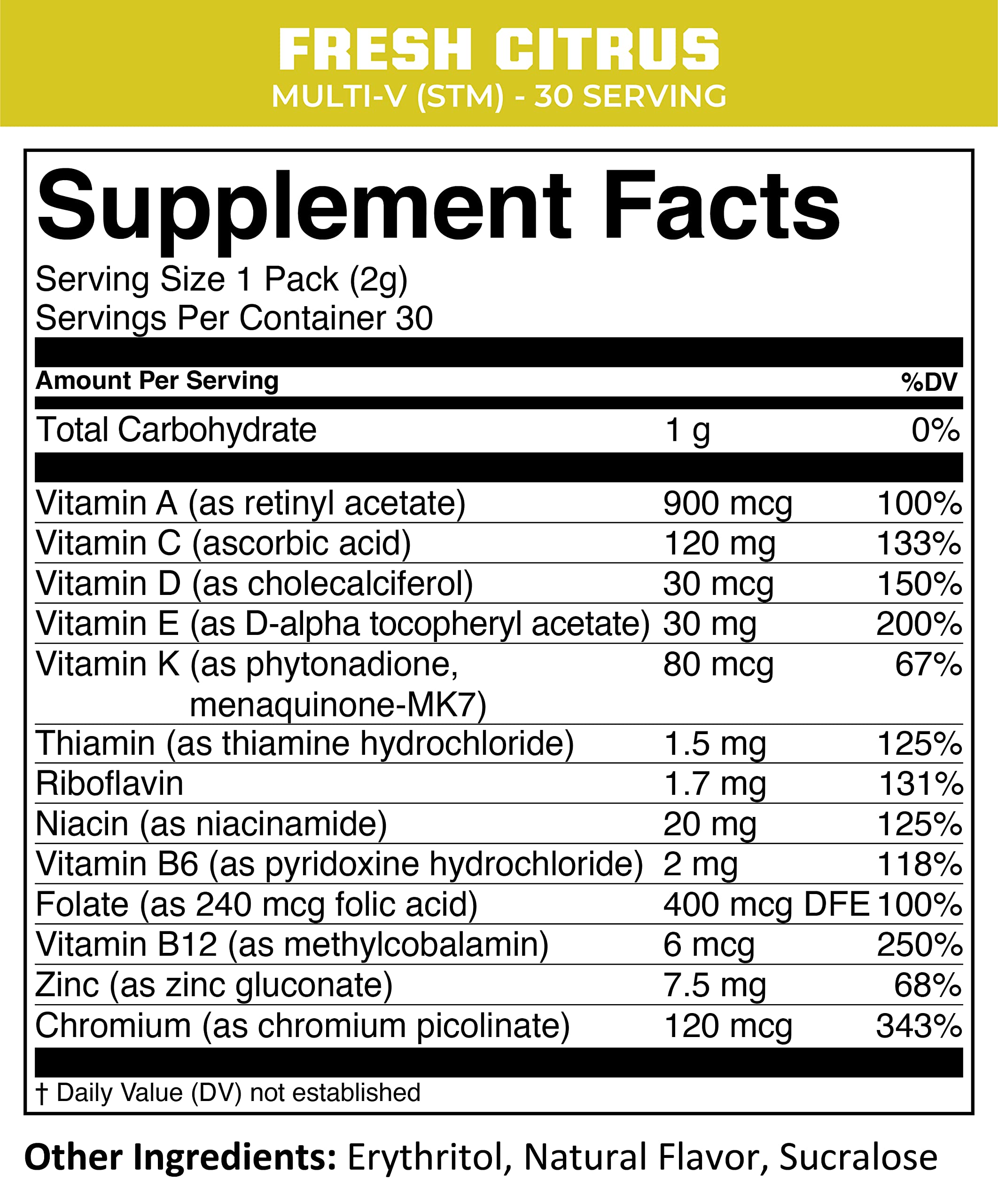MTN OPS Multi‑V STM On‑the‑Go Daily Multivitamin for Men, Women & Kids – Straight‑to‑Mouth Vitamin C D3 B Zinc Packs – Gluten Free, Natural Flavors, 30 Servings MTN OPS uk supplements