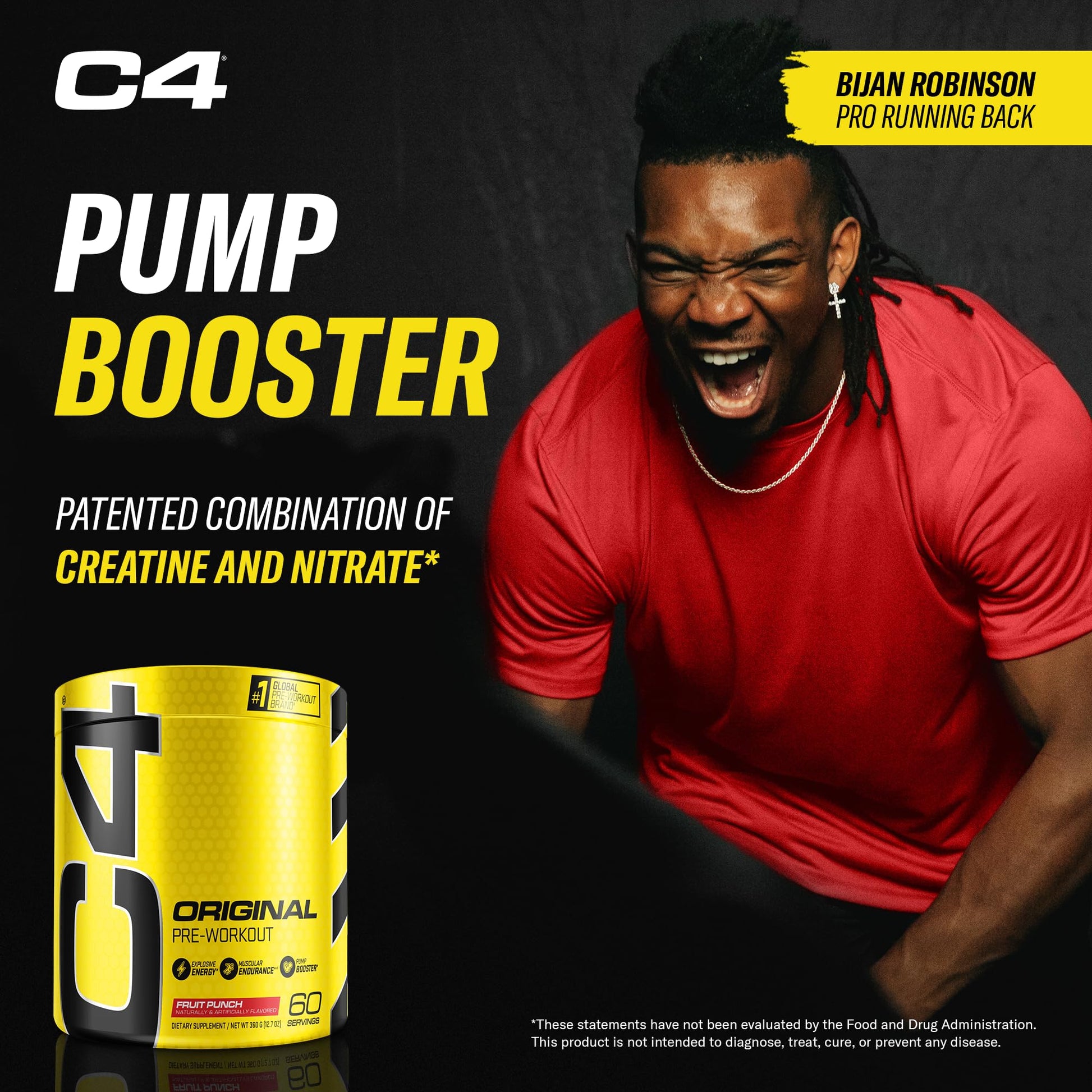 C4 Original Pre Workout Powder Fruit Punch - Vitamin C for Immune Support - Sugar Free Cellucor uk supplements