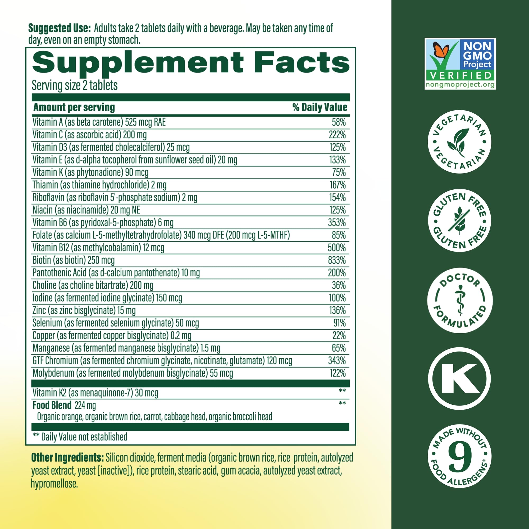 MegaFood Men's 40+ Advanced Multivitamin for Men - Dr-Formulated - Choline, Vitamin B, Vitamin C, Vitamin D, Zinc & Real Food MegaFood uk supplements