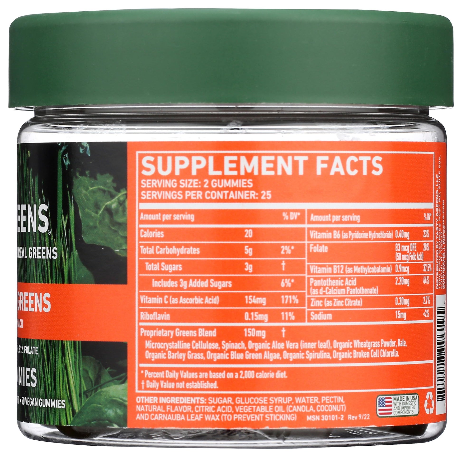 8Greens Daily Greens Gummies - Superfood Booster, Energy & Immune Support 8Greens uk supplements