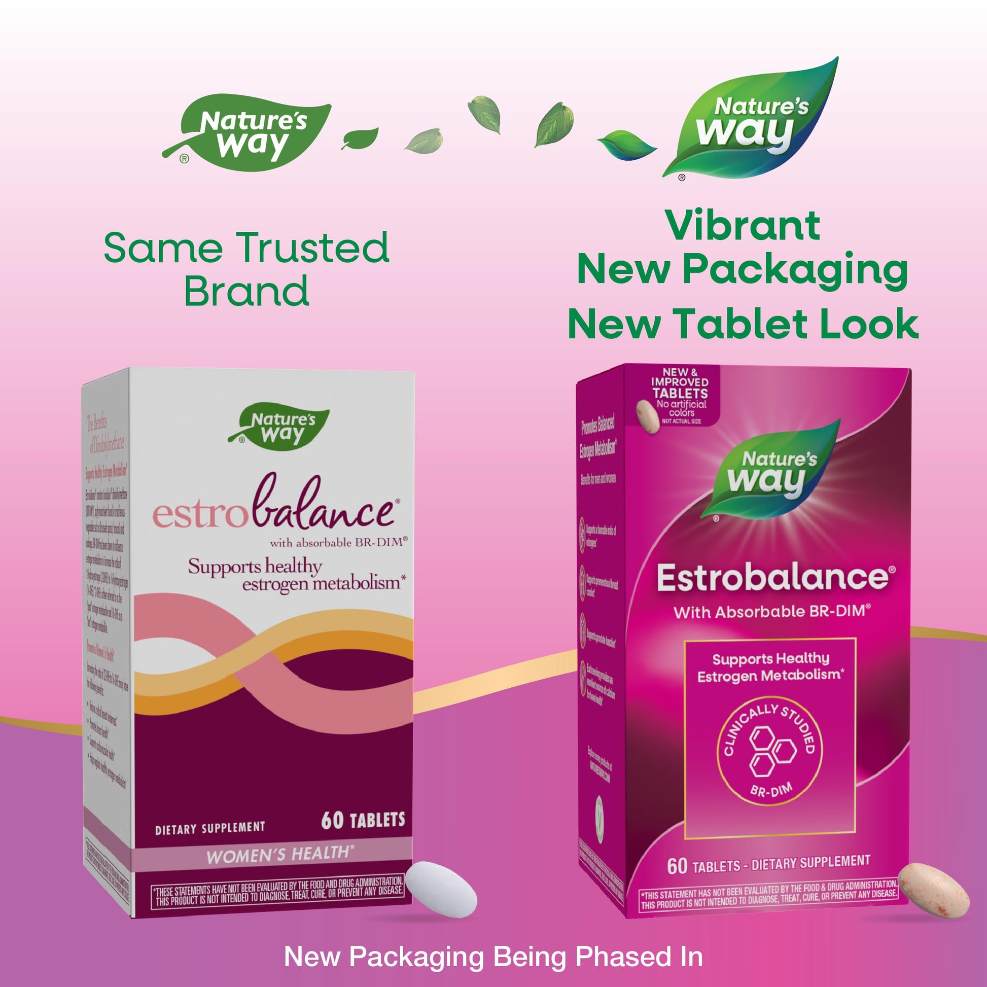 Nature's Way Estrobalance, Absorbable BR-DIM, Supports Healthy Estrogen Metabolism*, Vegan, Gluten Free, 60 Tablets (Packaging May Vary) Nature's Way uk supplements