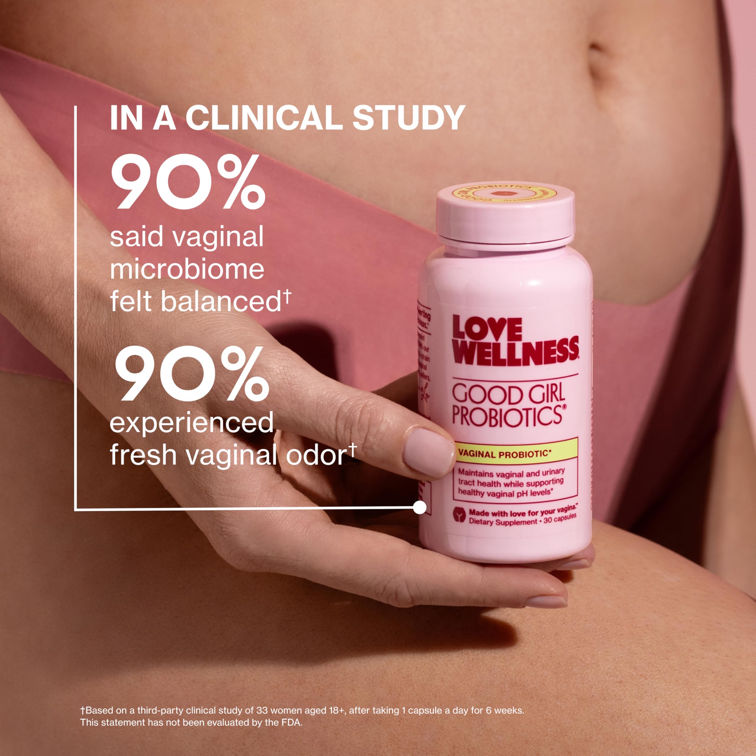 Love Wellness Good Girl Probiotics | Women’s Vaginal Health & pH Balance Supplement | 9-Strain Probiotic for Urinary Tract, Yeast, Odor & Immune Support | Gluten-Free (30-Day Supply) Love Wellness uk supplements