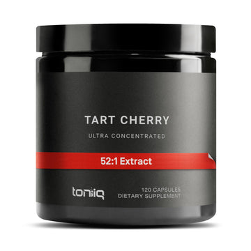 Toniiq Tart Cherry Capsules - Ultra High Potency 52:1 Extract - Highly Concentrated - Third-Party Lab Tested for Purity & Quality - 120 Capsules Toniiq uk supplements