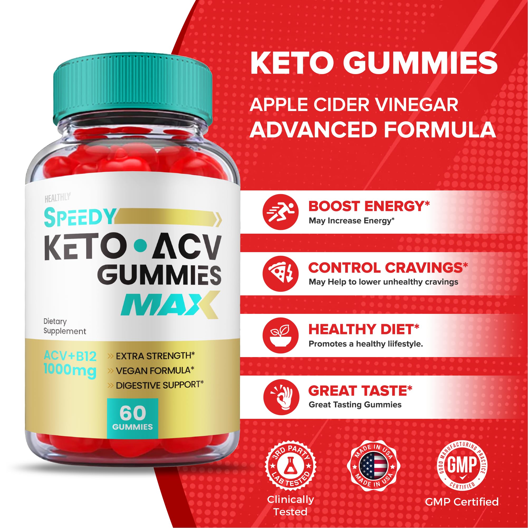 (3 Pack) Speedy Keto ACV Gummies Maximum Strength, Speedy Keto Plus ACV Gummies Healthly uk supplements