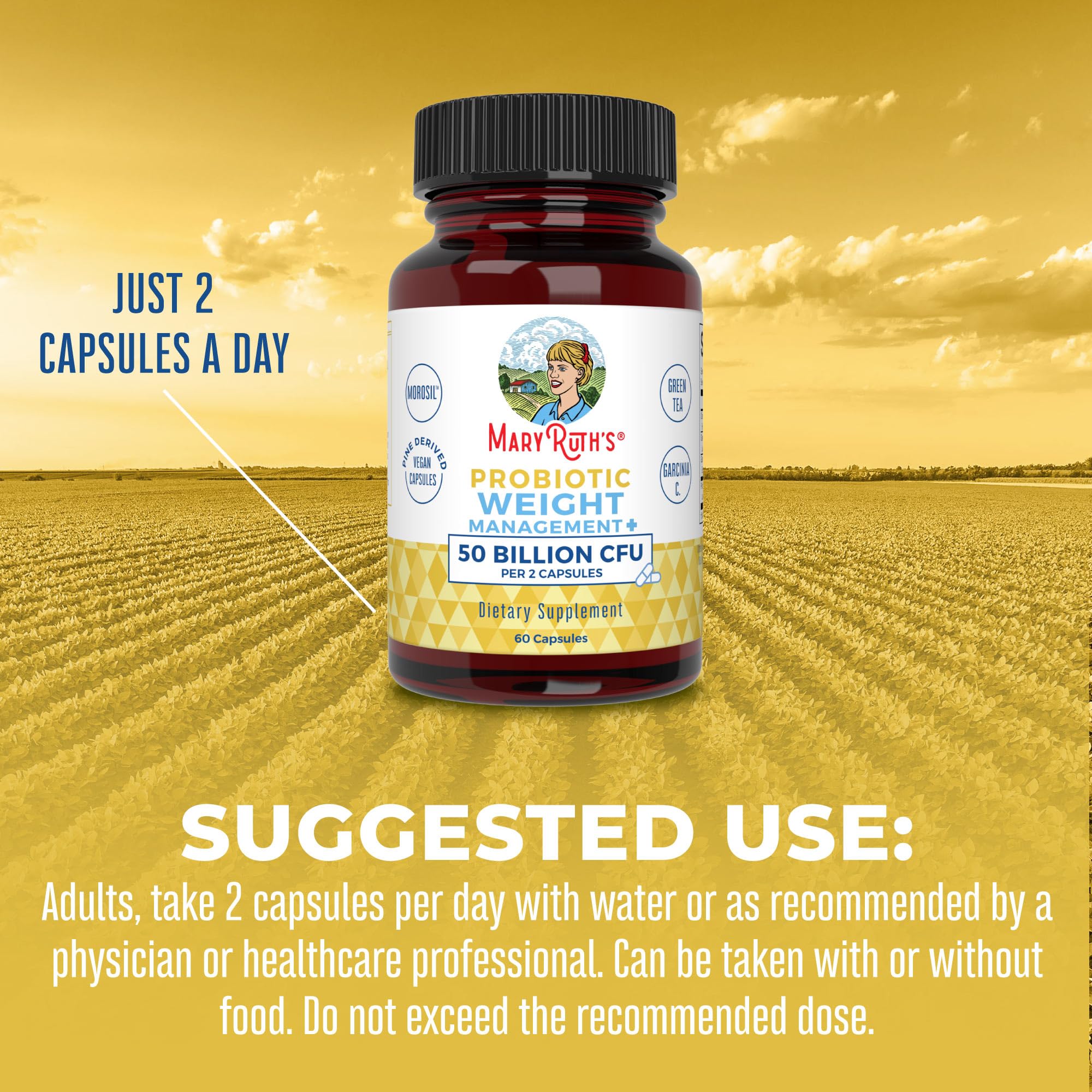 MaryRuth Organics Probiotics Capsule for Women & Men | Weight Management | Digestive MaryRuth Organics uk supplements