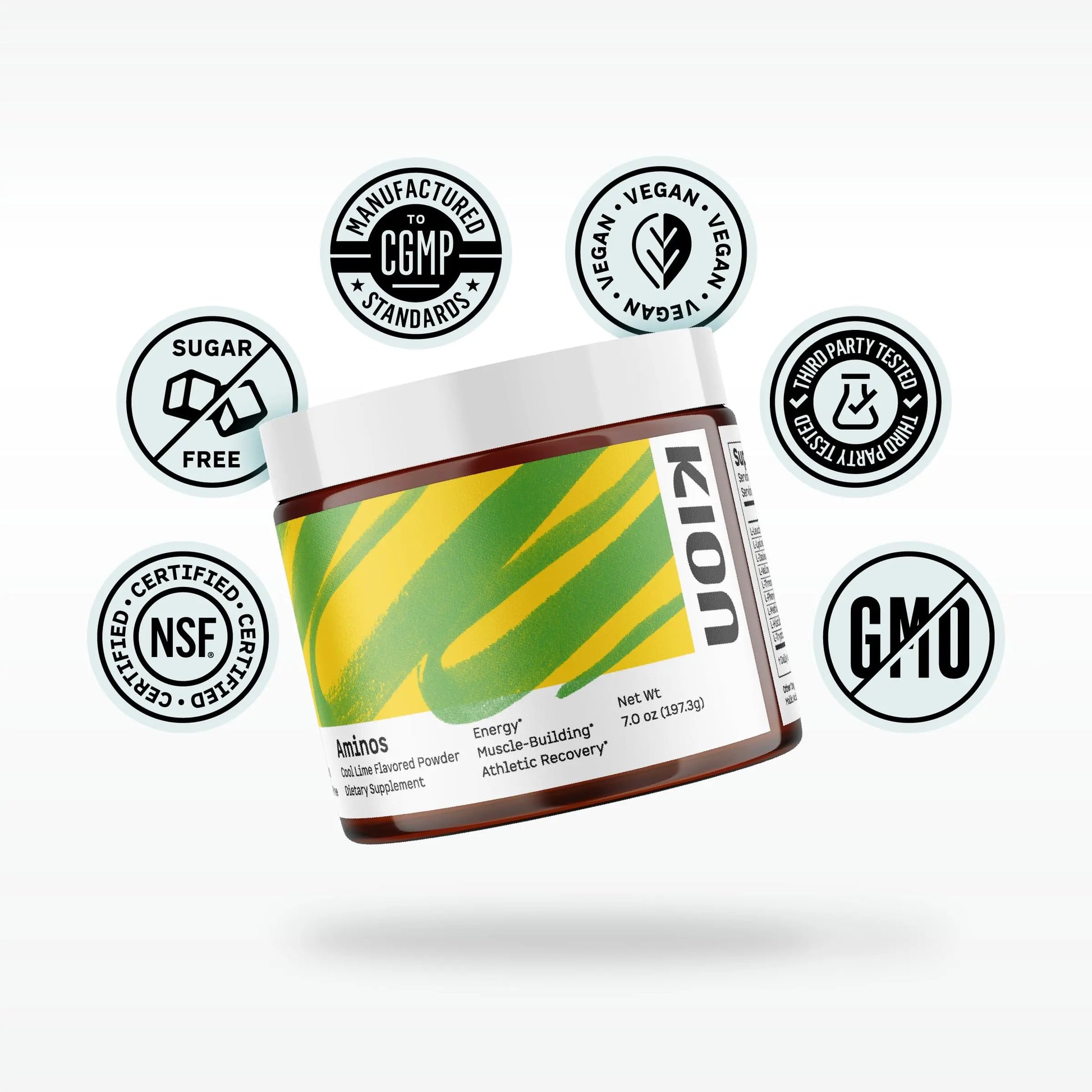 Kion Aminos - Essential Amino Acids Supplement, Essential Amino Acids Powder for Muscle Recovery, BCAA EAA No Caffeine, Amino Acid Powder, Essential Amino Energy - 30 Servings, Mixed Berry Kion uk supplements