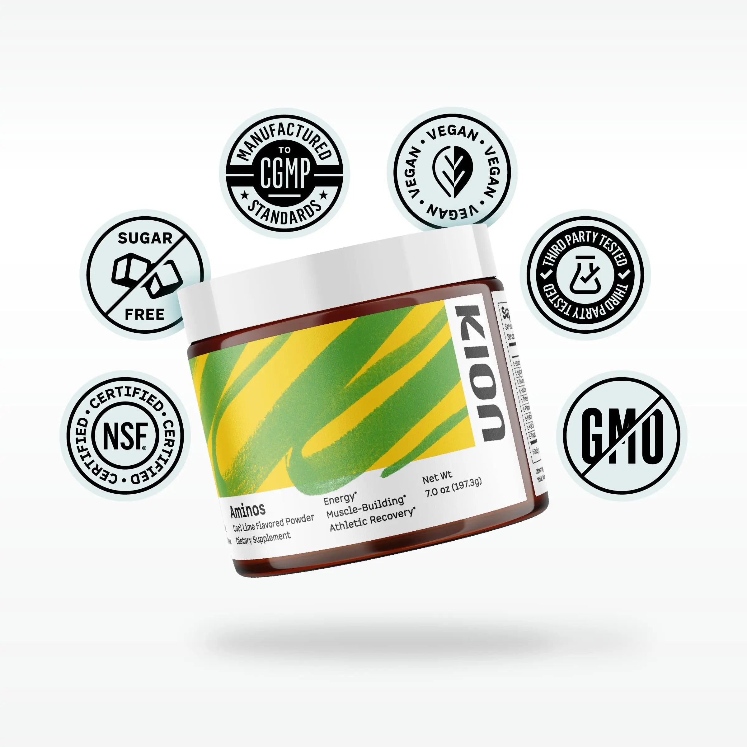 Kion Aminos - Essential Amino Acids Supplement, Essential Amino Acids Powder for Muscle Recovery, BCAA EAA No Caffeine, Amino Acid Powder, Essential Amino Energy - 30 Servings, Mixed Berry Kion uk supplements