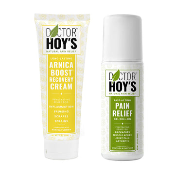 DOCTOR HOY'S Natural Pain Relief Gel and Arnica Boost Recovery Cream, Clean, Safe, Effective Natural Pain Relief and Anti-Inflammatory, 3 oz Combo Pk DOCTOR HOY'S uk supplements