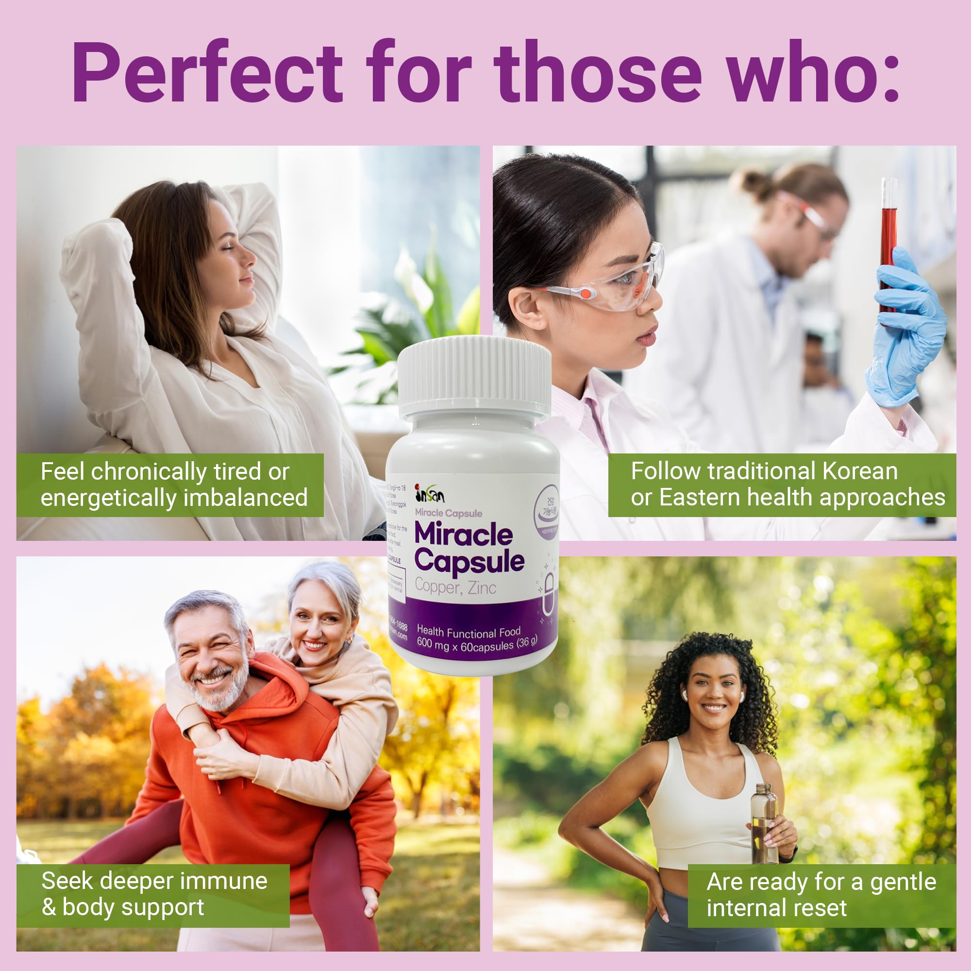 INSANORIGINS Miracle Capsule Immune Defense Support Supplement 18g (600mg - 30 Capsules) [Starter Pack] INSANORIGINS uk supplements