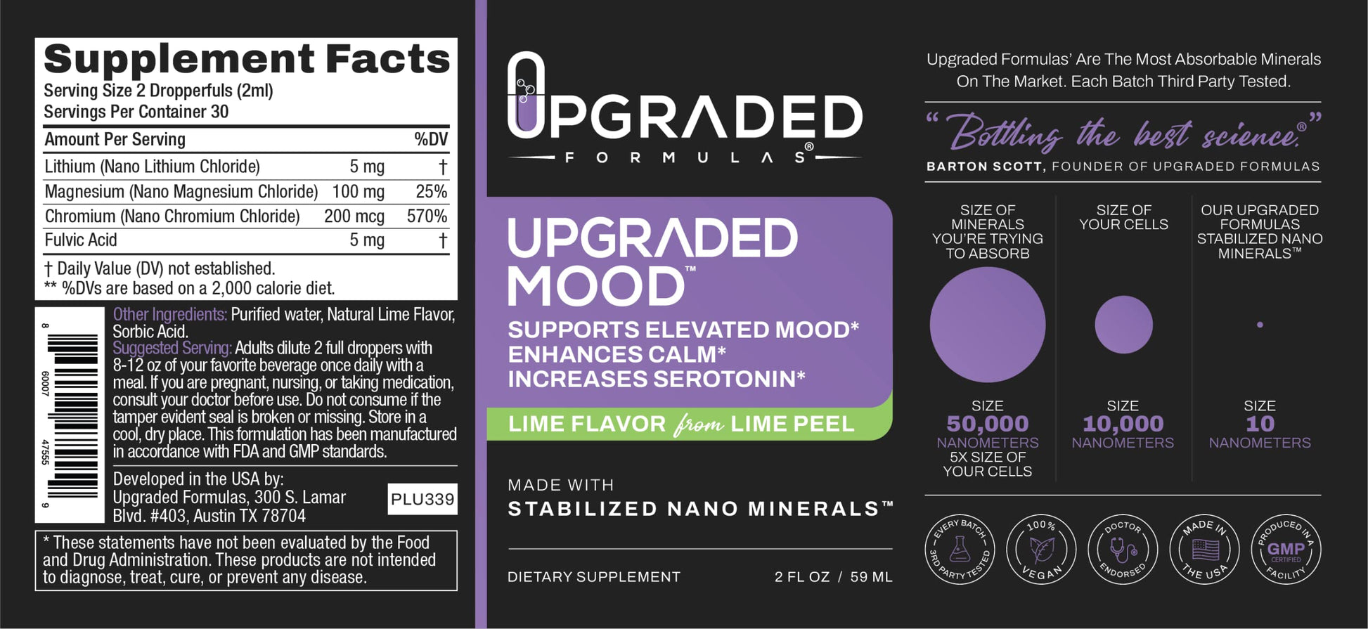 Upgraded Formulas Mood Support Supplement - Feel Calm and Uplifted All Throughout The Day, 2 fl oz Upgraded Formulas uk supplements