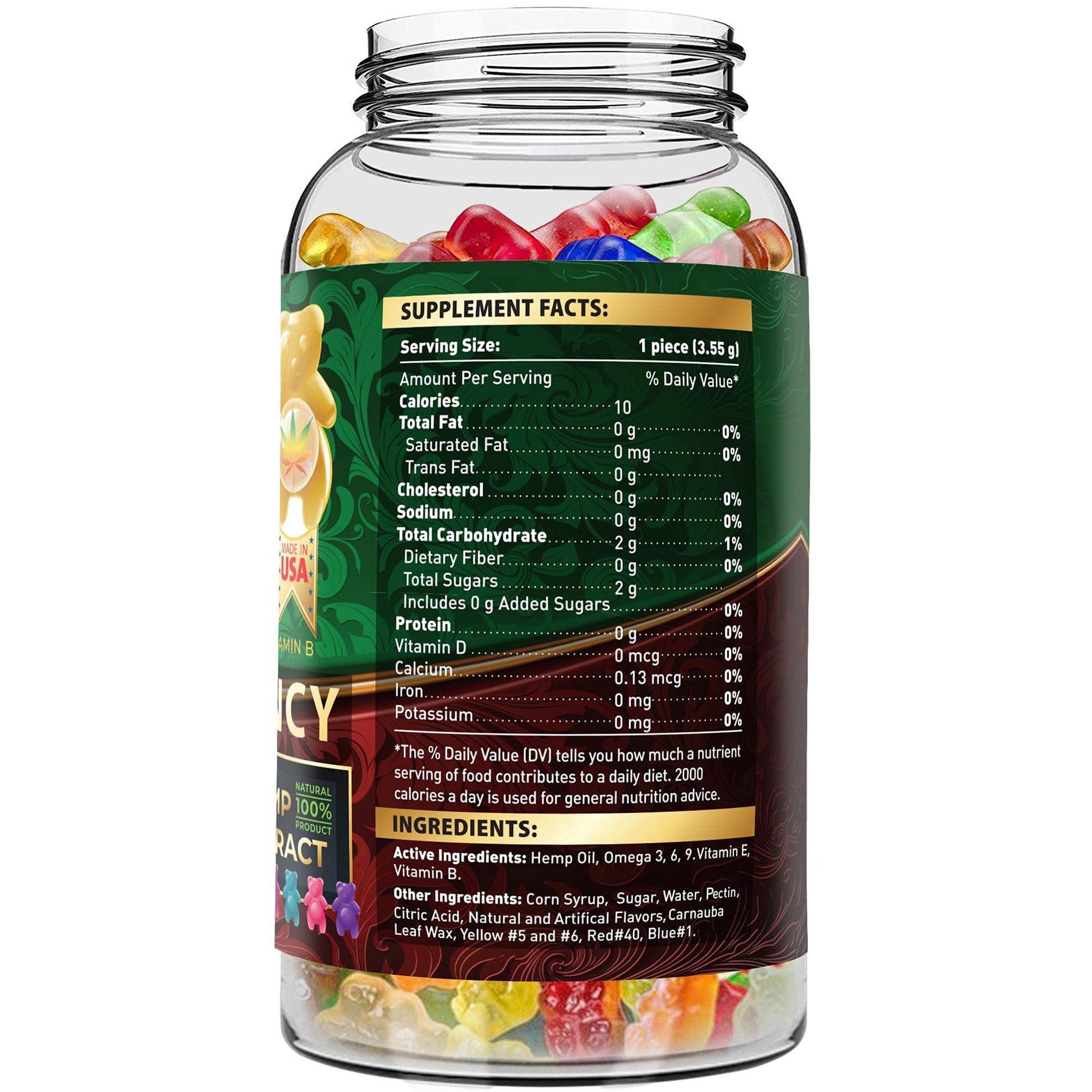 Wellution Hemp Gummies 1,500,000 XXL High Potency - Fruity Gummy Bear with Hemp Oil Wellution uk supplements