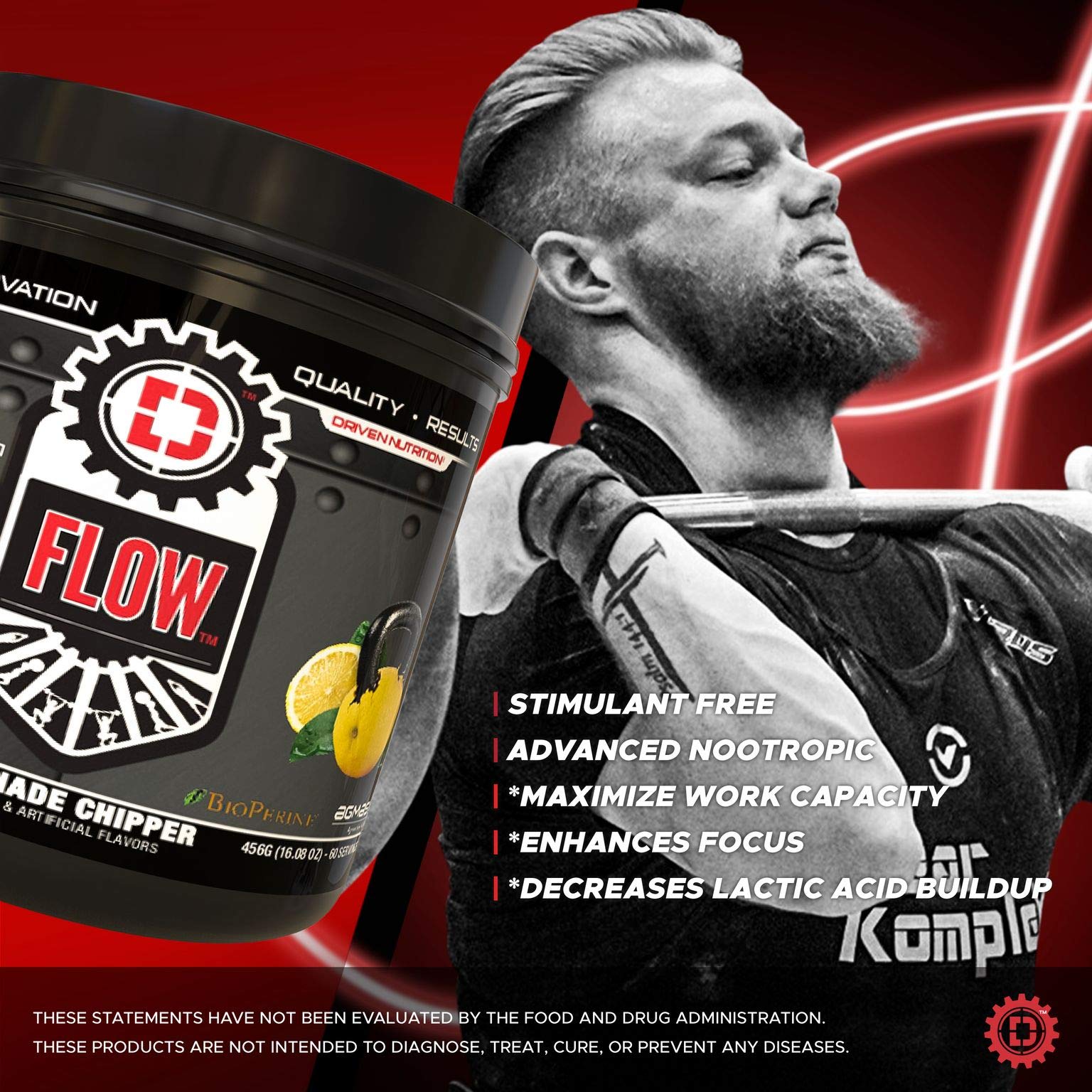 Driven Nutrition Flow - Cognitive Nitric Oxide Nootropic - Endurance & Energy - Increase Driven Nutrition uk supplements