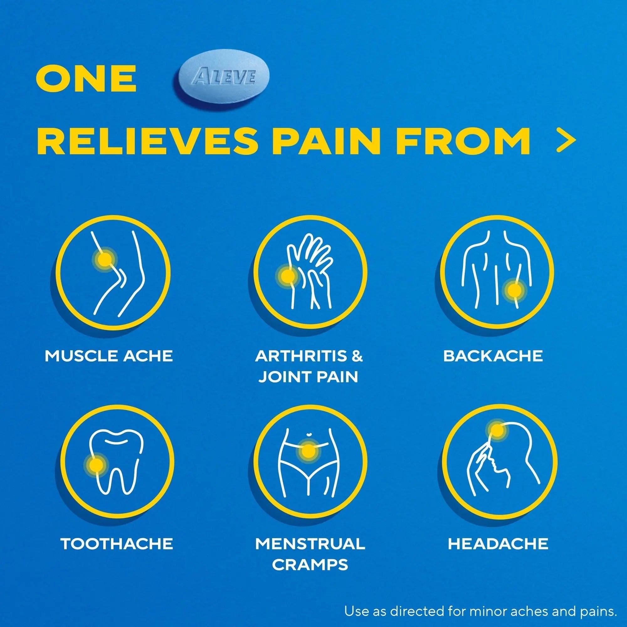 Aleve Pain Relief Naproxen Sodium Caplets ‐ 50 Count Aleve uk supplements