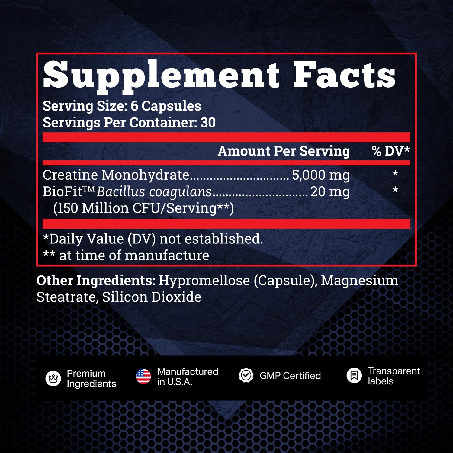 Old School Labs 5000mg Creatine Monohydrate Capsules With BioFit™ (Max Strength) Supports Muscle Growth & Recovery, Performance, Cognitive Health - Creatine Pills for Men & Women, Made in USA 180 Caps Old School Labs uk supplements