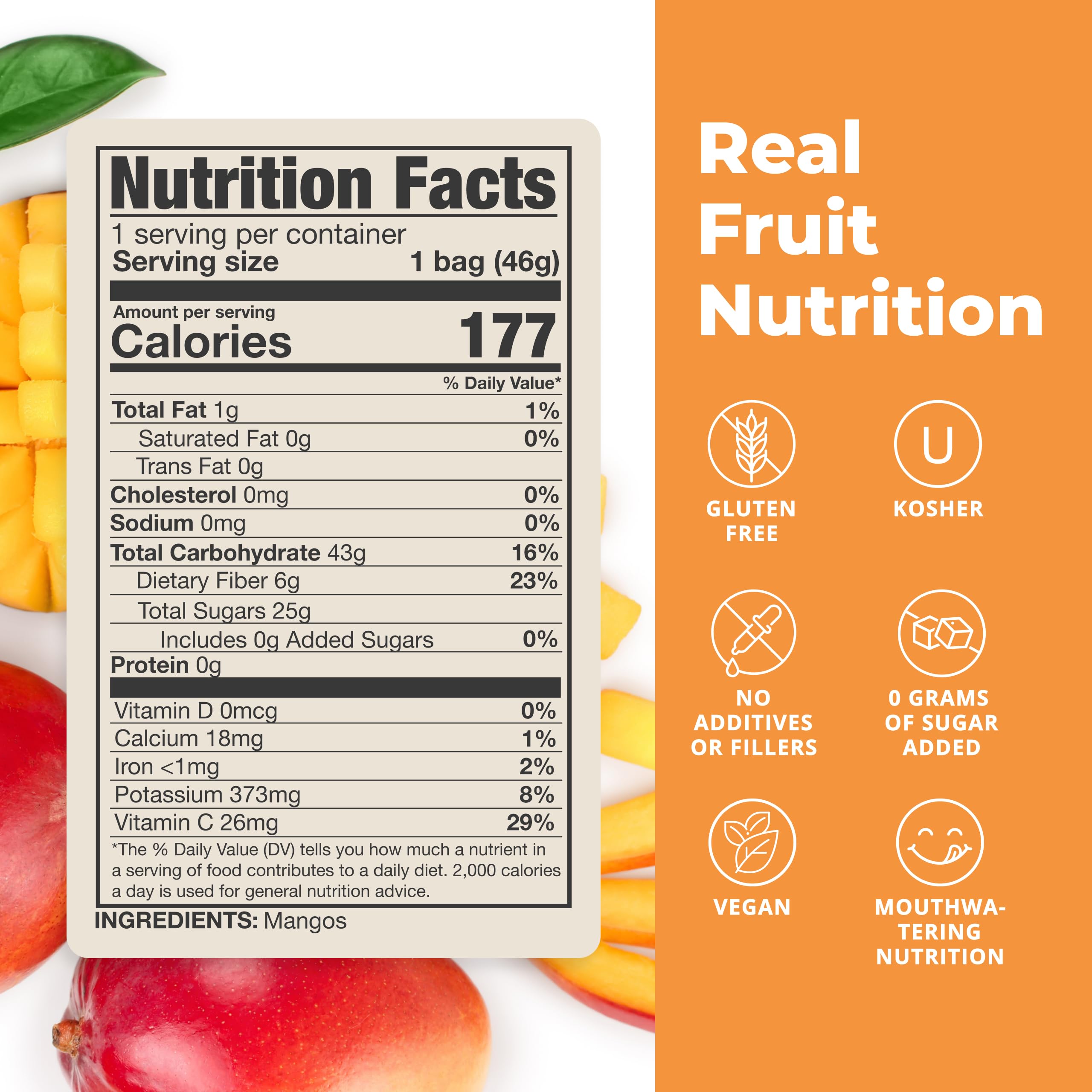Balance of Nature Freeze-Dried Mangos (5 Pack) – 100% Real Fruit, Crunchy Mango Slices, Healthy Snack, Mouthwatering Nutrition, Gluten-Free, Vegan, No Sugar Added, Five 1.6 oz Bags Balance of Nature uk supplements