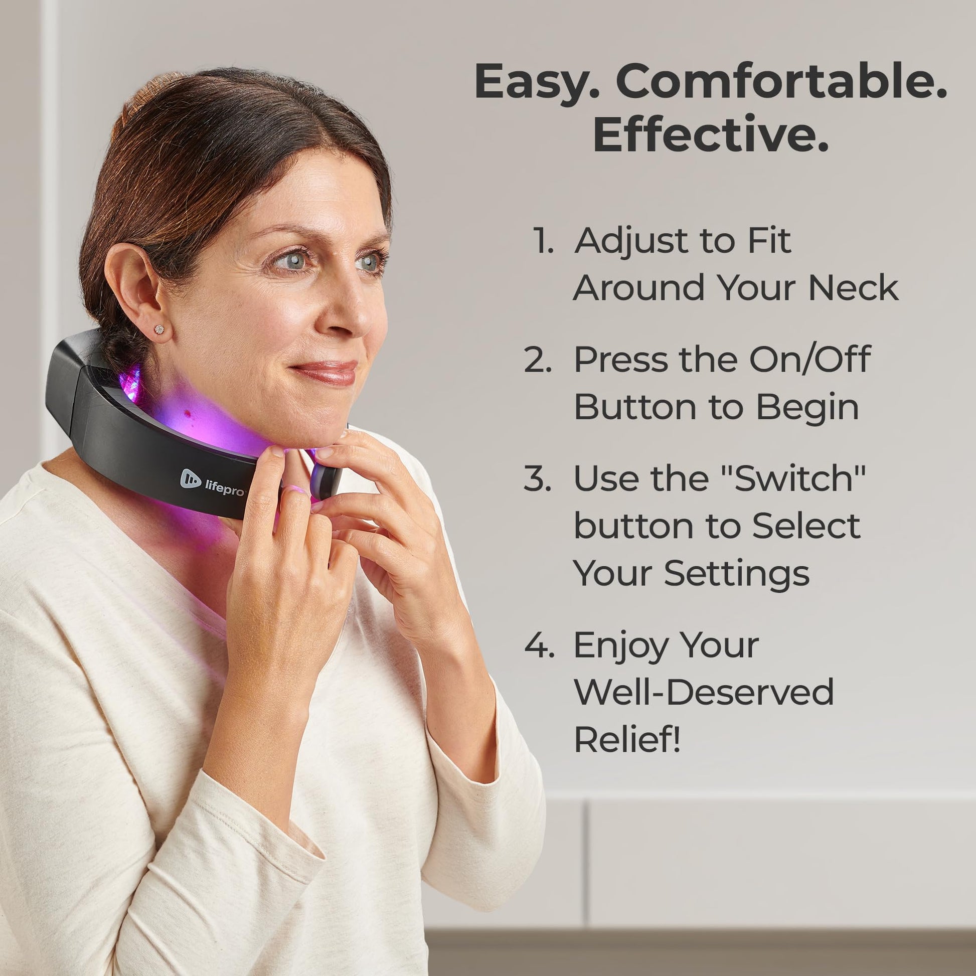 Lifepro Red Light Therapy for Neck - Compact & Rechargeable Red Light Therapy Device- On-The-Go LifePro uk supplements