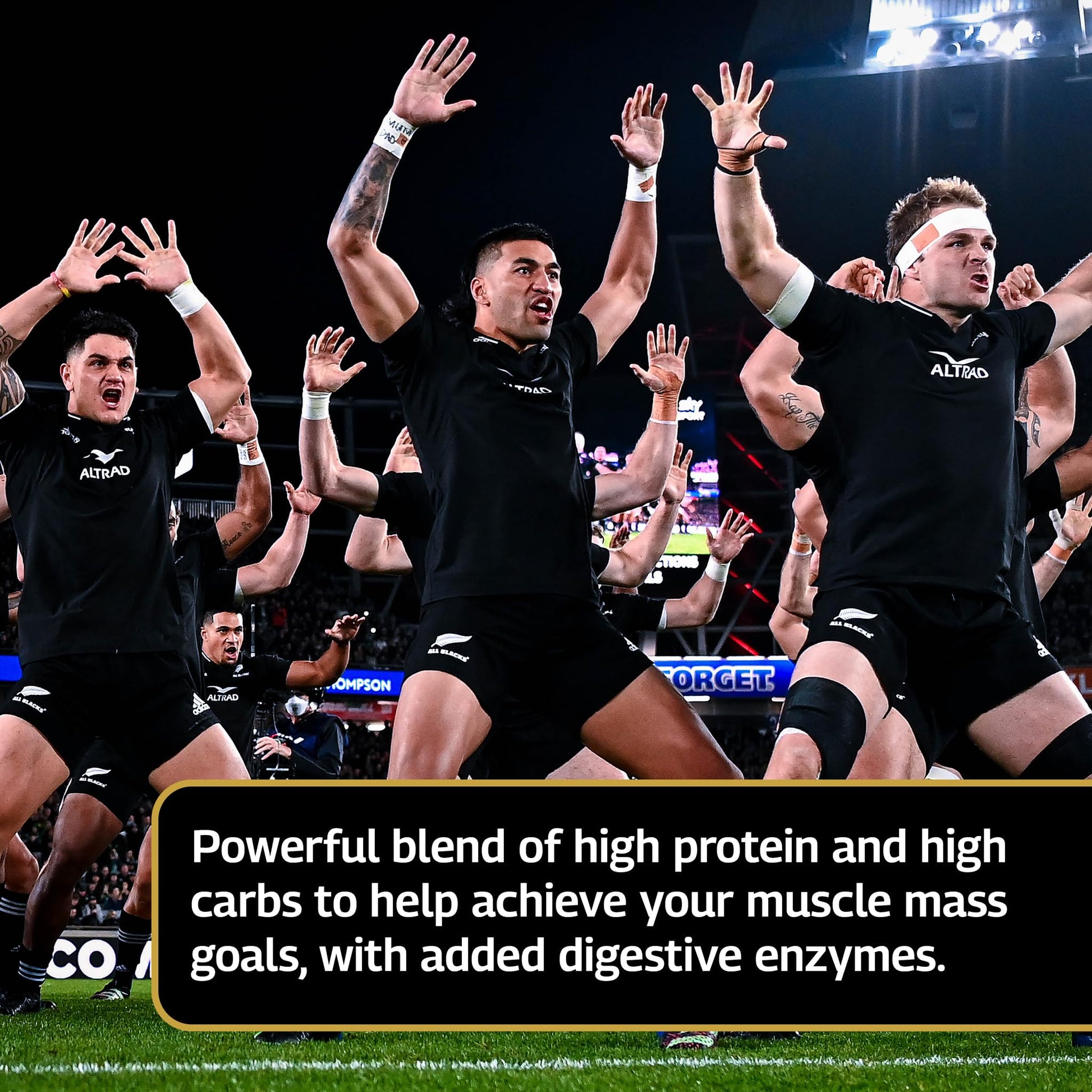 Healthspan Elite All Blacks Mass Gain Protein Blend (1500g) | Chocolate | 28g of Protein Healthspan Elite uk supplements