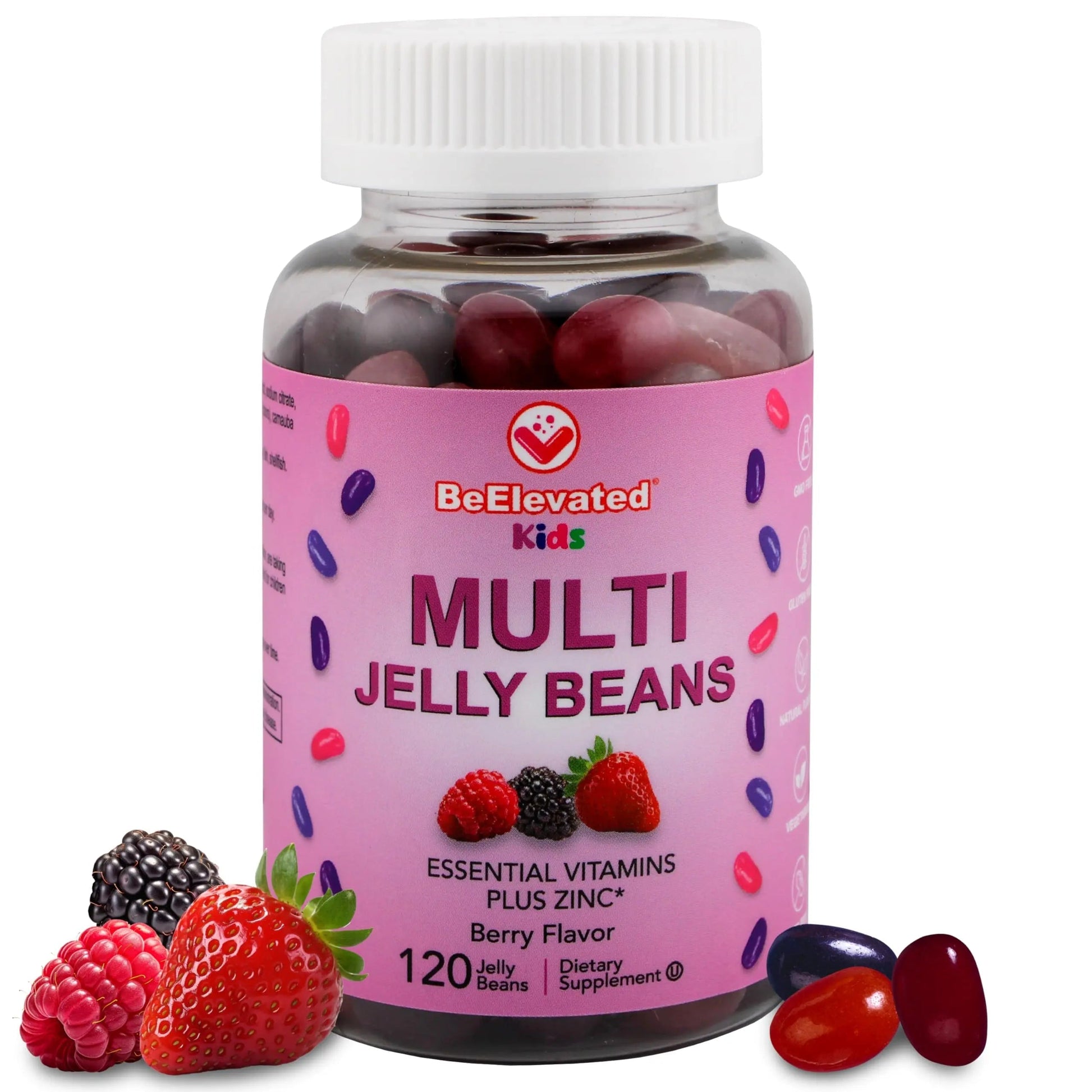 BeElevated Kids Multivitamin Gummies – Tasty Berry-Flavored Zinc Gummies for Children & Adults – Vegetarian, Gluten-Free BeElevated uk supplements