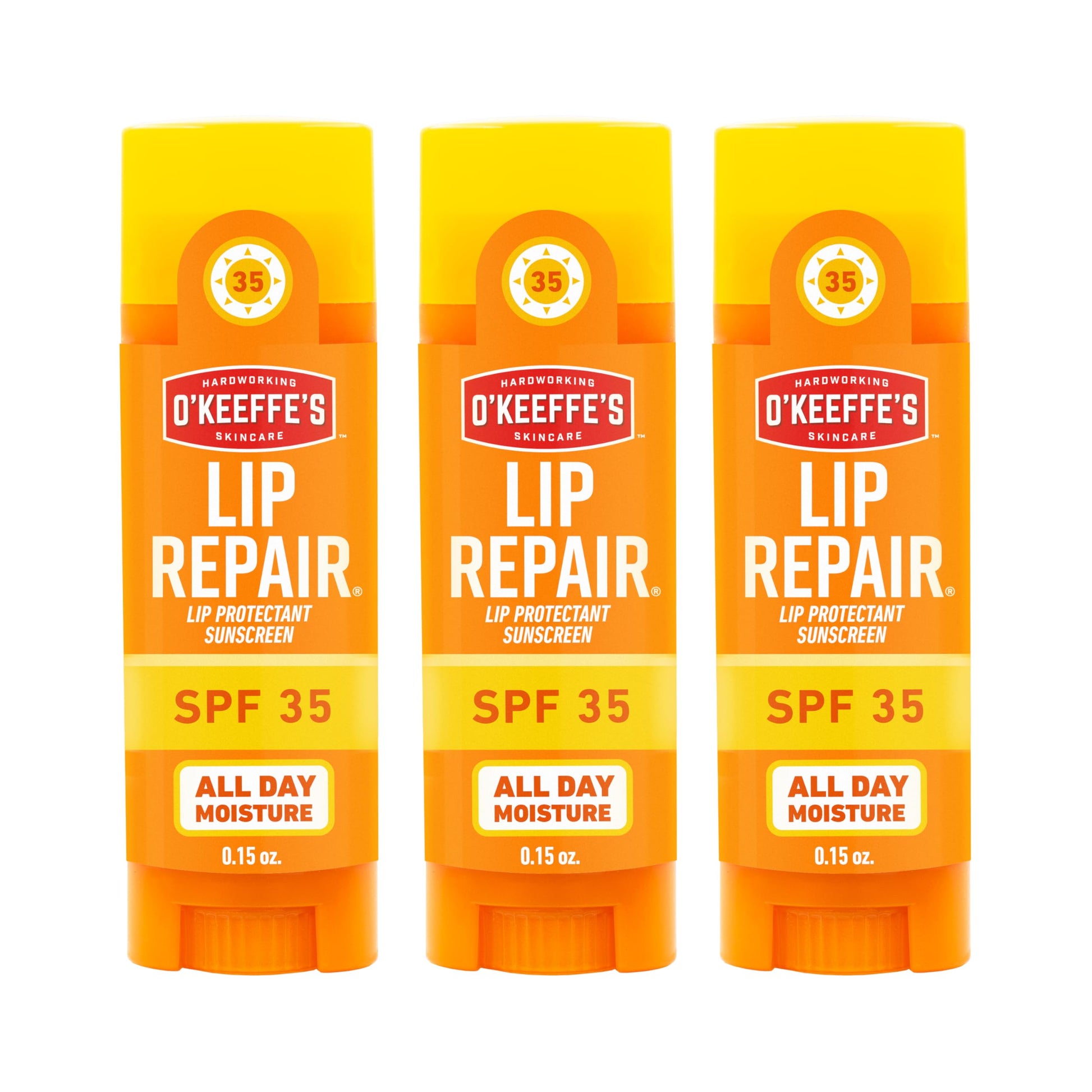 O'Keeffe's Lip Repair SPF 35 Lip Balm - Stick (3 Pack) - Sun-Safe Moisturizer for Extremely Cracked, Dry Lips O'Keeffe's uk supplements
