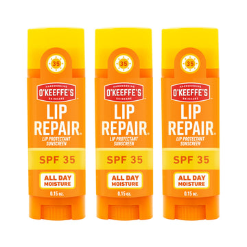 O'Keeffe's Lip Repair SPF 35 Lip Balm - Stick (3 Pack) - Sun-Safe Moisturizer for Extremely Cracked, Dry Lips O'Keeffe's uk supplements