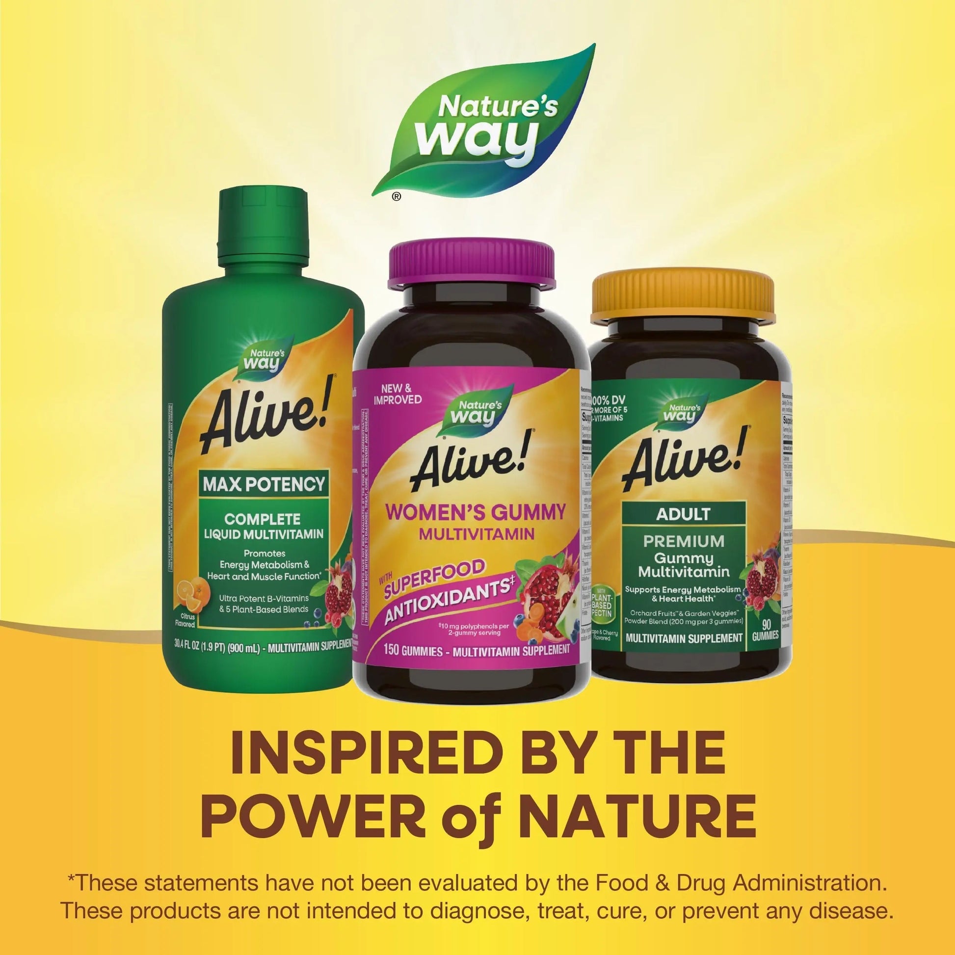 Nature's Way Alive! Women's Daily Gummy Multivitamins, 16 Vitamins & Minerals, Energy Metabolism*, Hair Skin & Nails Nature's Way uk supplements