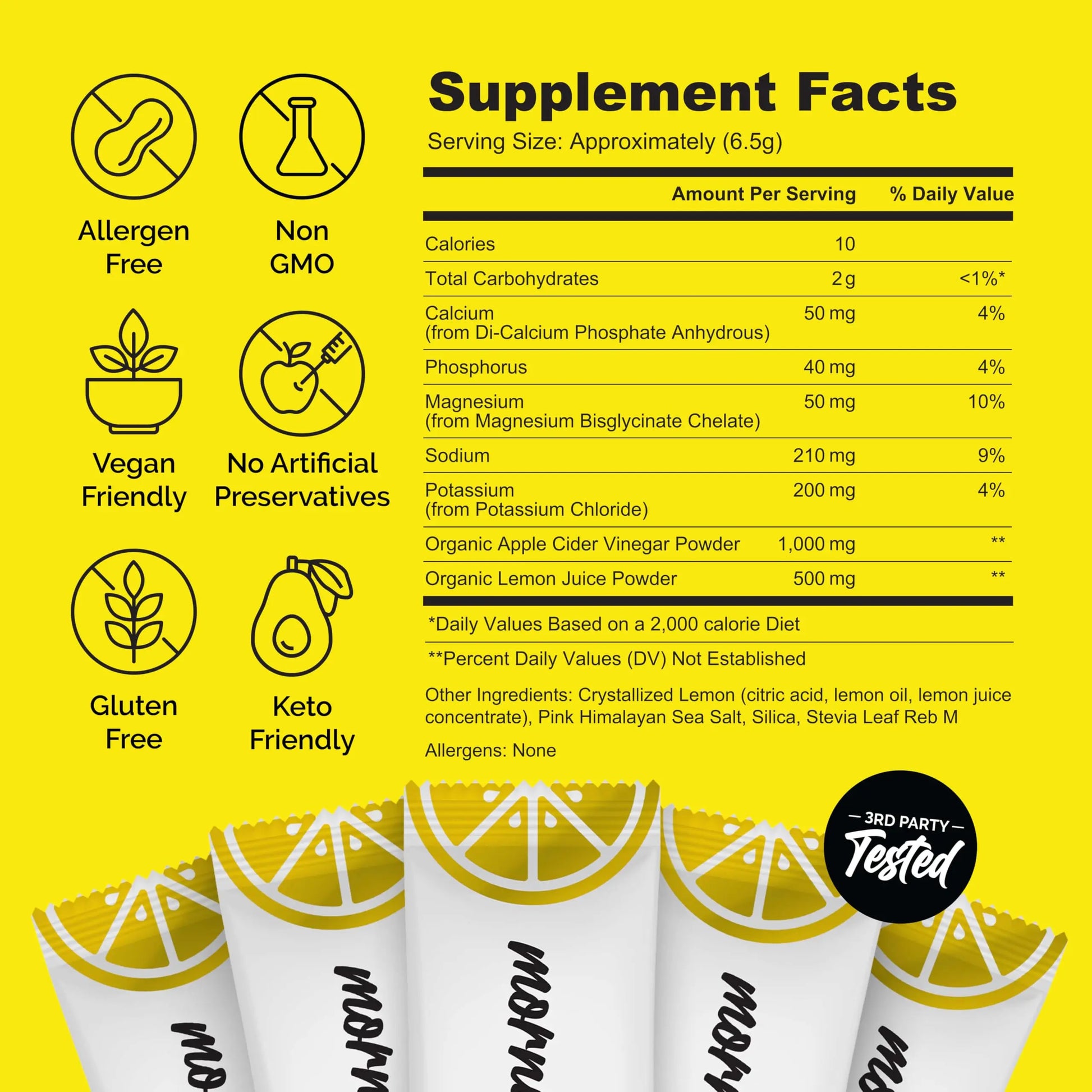 ROUTINE Morning Daily Hydration | Electrolyte Powder Packets | Lemon, Apple Cider Vinegar & Sea Salt Drink Mix | Sugar-Free, Keto & Paleo-Friendly | 3rd-Party ROUTINE uk supplements