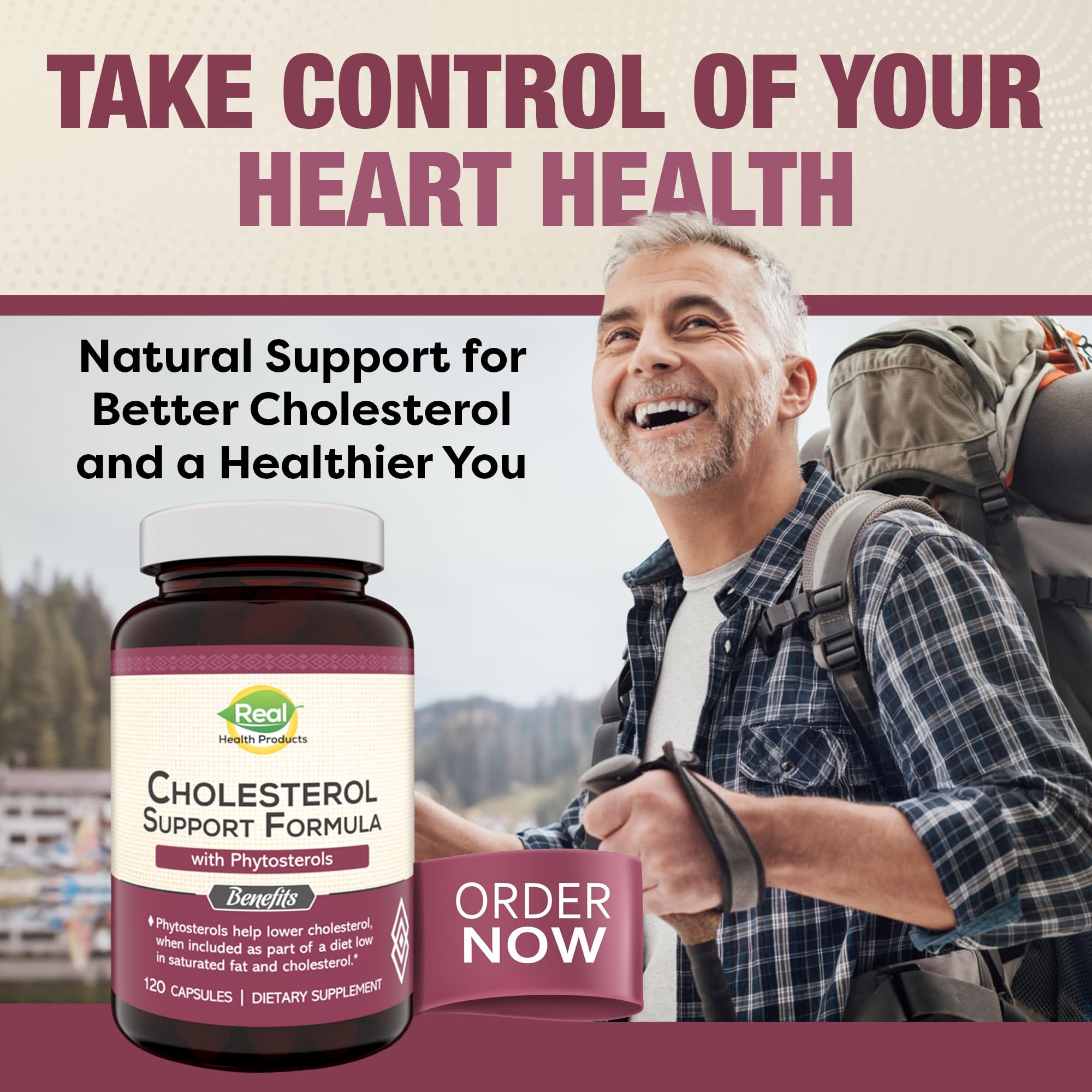 Advanced Cholesterol Health Complex with Plant Sterols. Cholesterol & Lipid Support Supplement for Healthy Heart & Cholesterol Levels for Men & Women. 120 Capsules RHP uk supplements