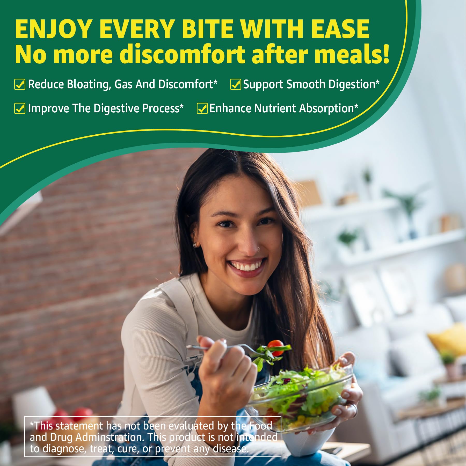 Digestive Enzymes Gummies for Women & Men, Multi-Enzymes with 90Billion CFU Probiotics and Prebiotics & Postbiotic, Vegetable & Fruit Fiber Blend, Super Enzymes for Digestive & Gut Health,Immune,60Cts EnvyCure uk supplements