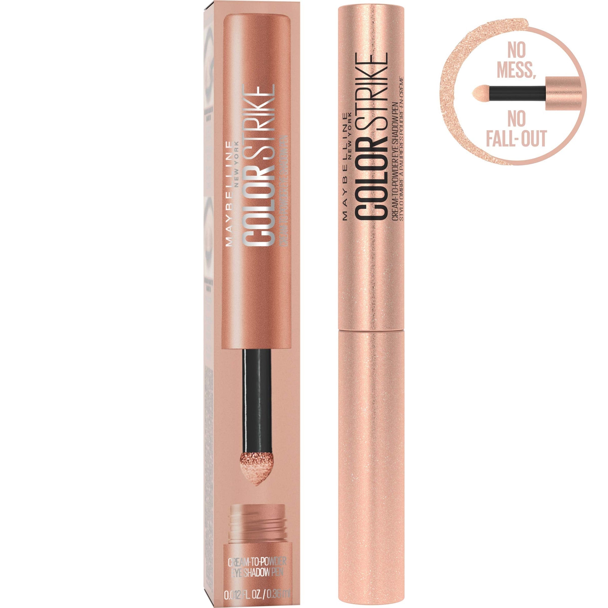 Maybelline New York Color Strike Eye Shadow Pen, Cream To Powder Finish, 30 Spark MAYBELLINE uk supplements