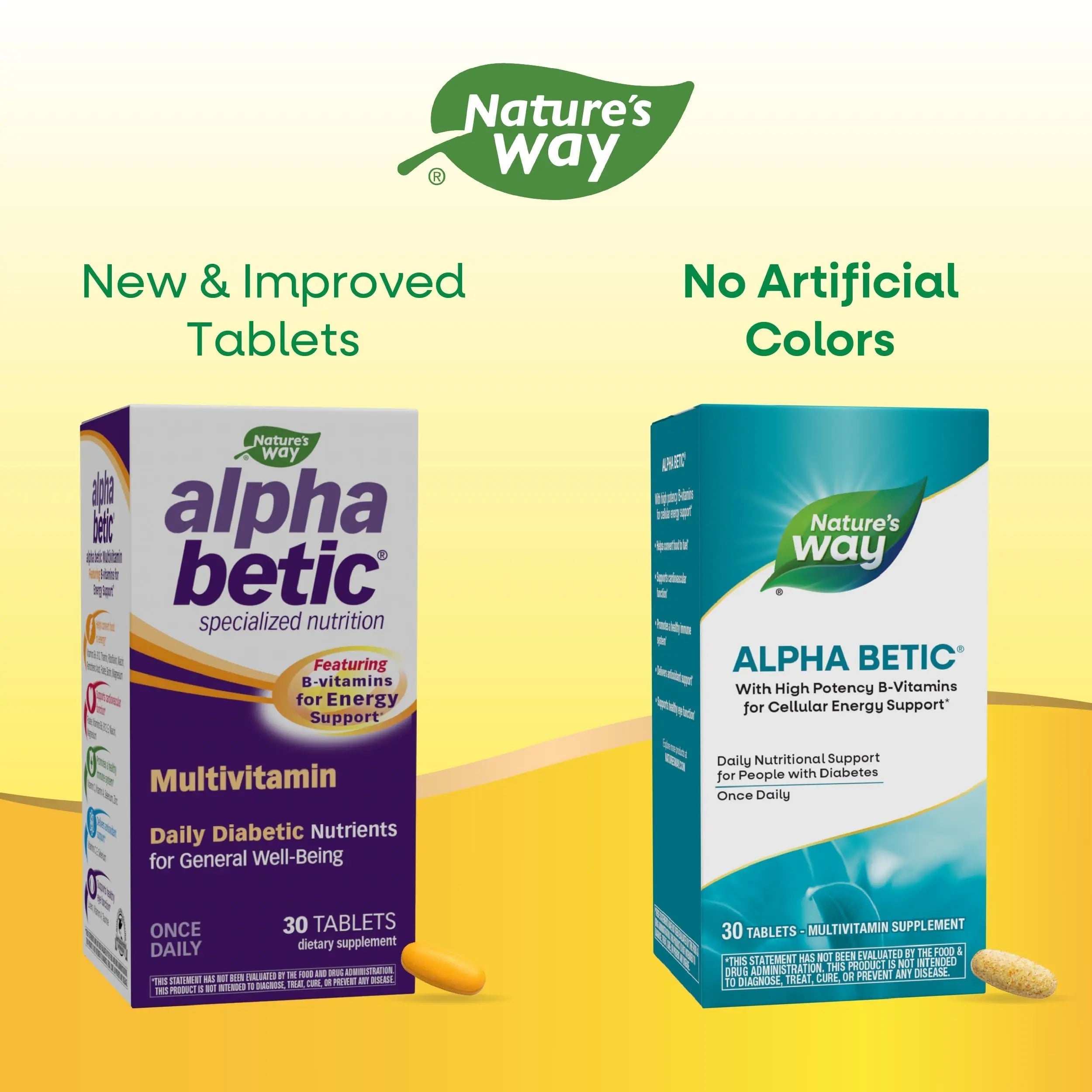 Nature's Way alpha betic, Diabetic Multivitamin for Daily Nutritional Support, with B-Vitamins for Energy Metabolism Support Nature's Way uk supplements