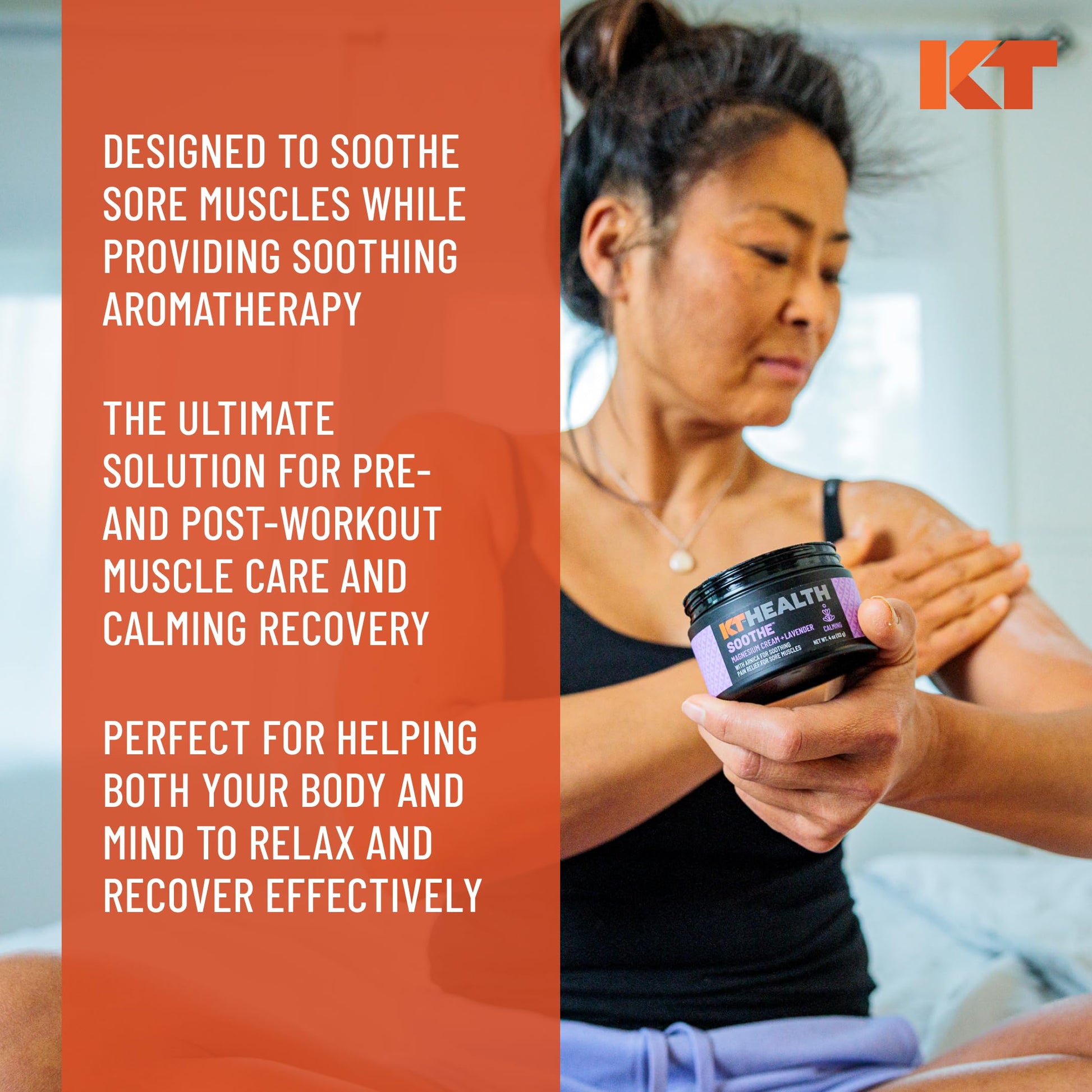 KT Health, Magnesium Cream, Soothe - Soothing Aromatherapy & Calming Pain Relief KT Tape uk supplements