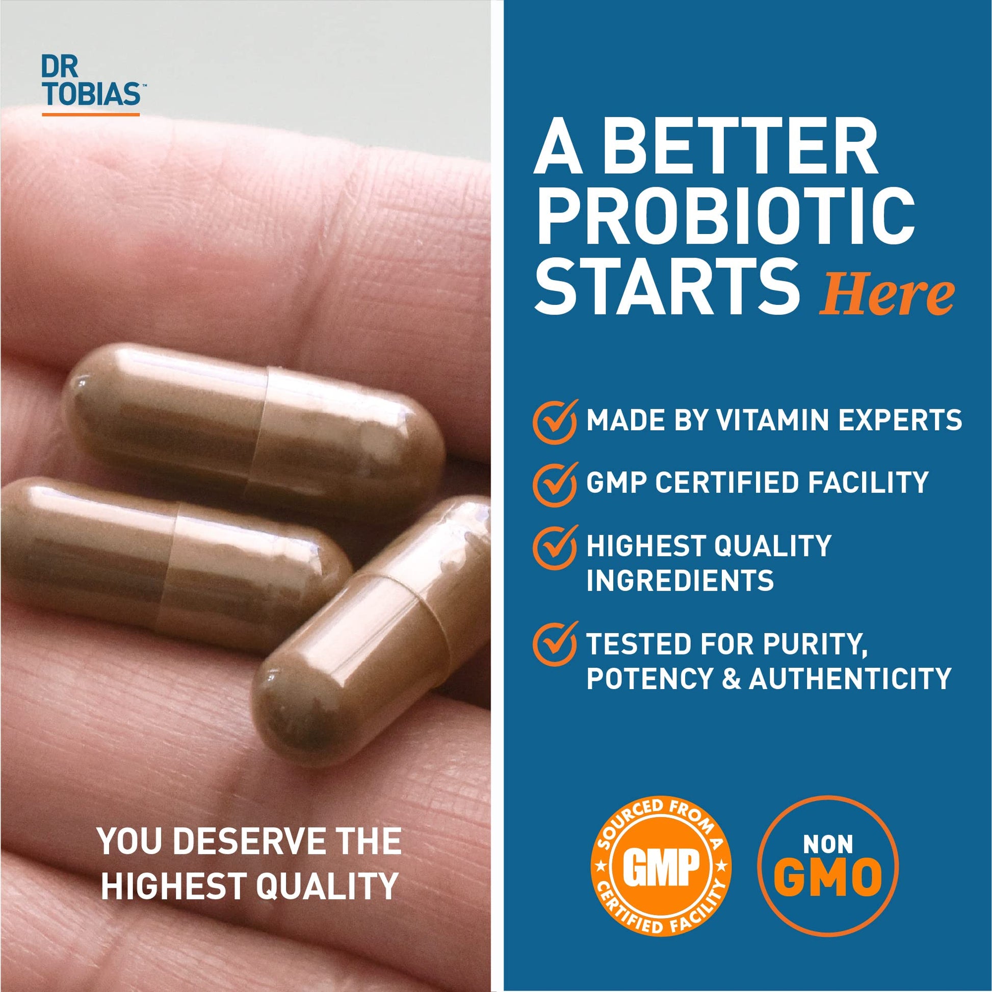 Dr. Tobias Probiotics 30 Billion, 10 Strains, 30 Billion CFU's, Targeted Release Probiotics Dr. Tobias uk supplements