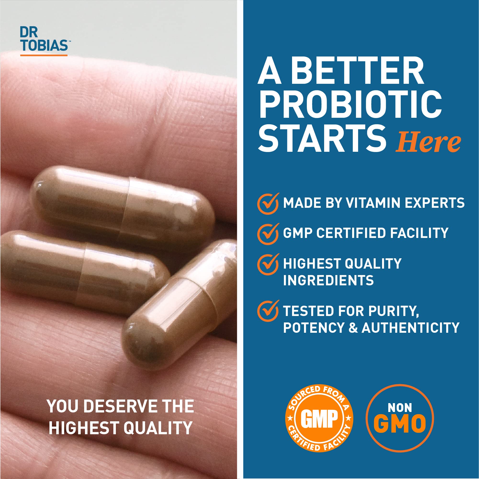 Dr. Tobias Probiotics 30 Billion, 10 Strains, 30 Billion CFU's, Targeted Release Probiotics Dr. Tobias uk supplements