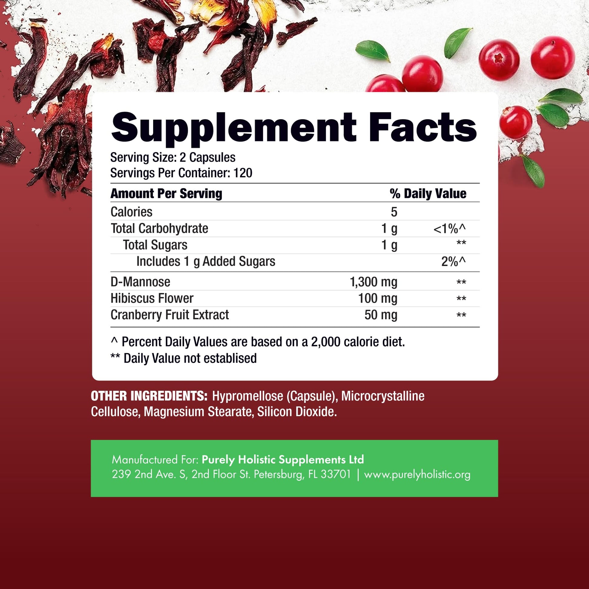 D Mannose with Cranberry | Drug-Free Urinary Tract Health Support | Evidence-Based DMannose 1300mg for Urinary & Bladder Health for Women | D Mannose Supplements for Women & Men | Non-GMO | 240 Ct Purely Holistic uk supplements