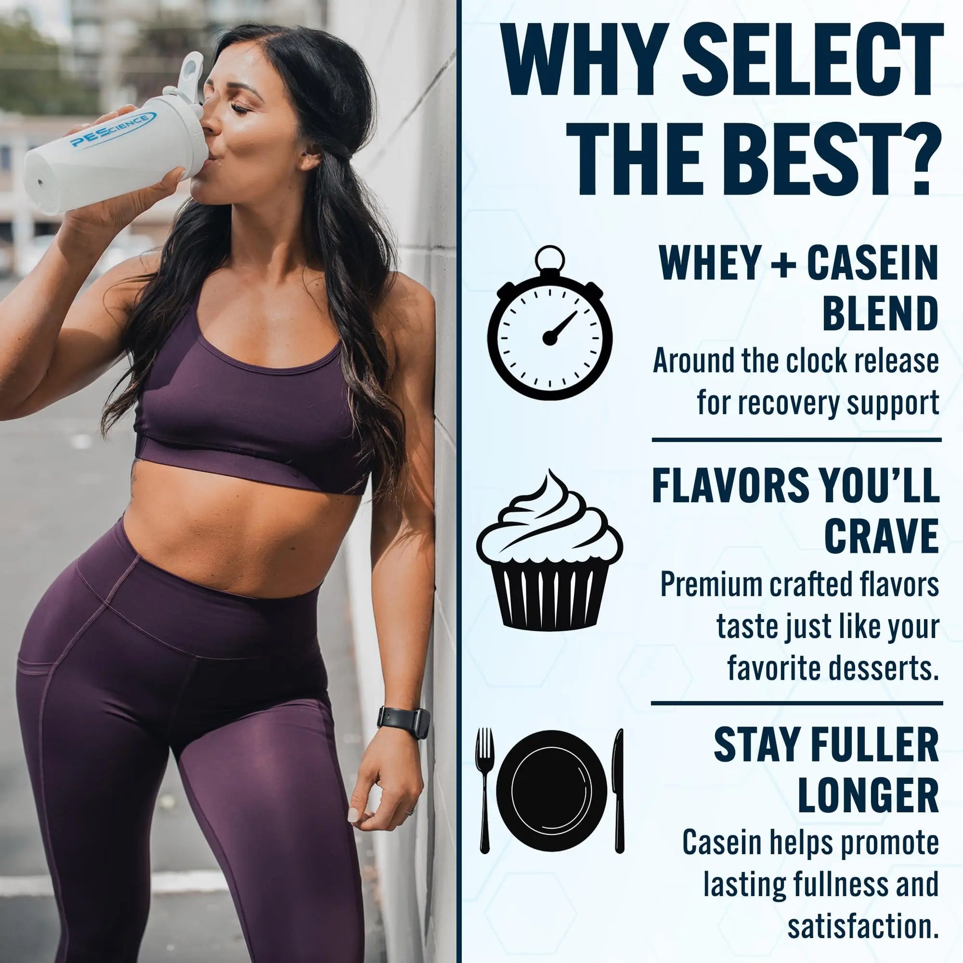 PEScience Select Protein Powder, Whey and Casein Blend, Lean Protein Powder for Women and Men, Low Calorie, Low Carb, Keto Friendly, Gluten Free, Gourmet Vanilla - 27 Servings PEScience uk supplements