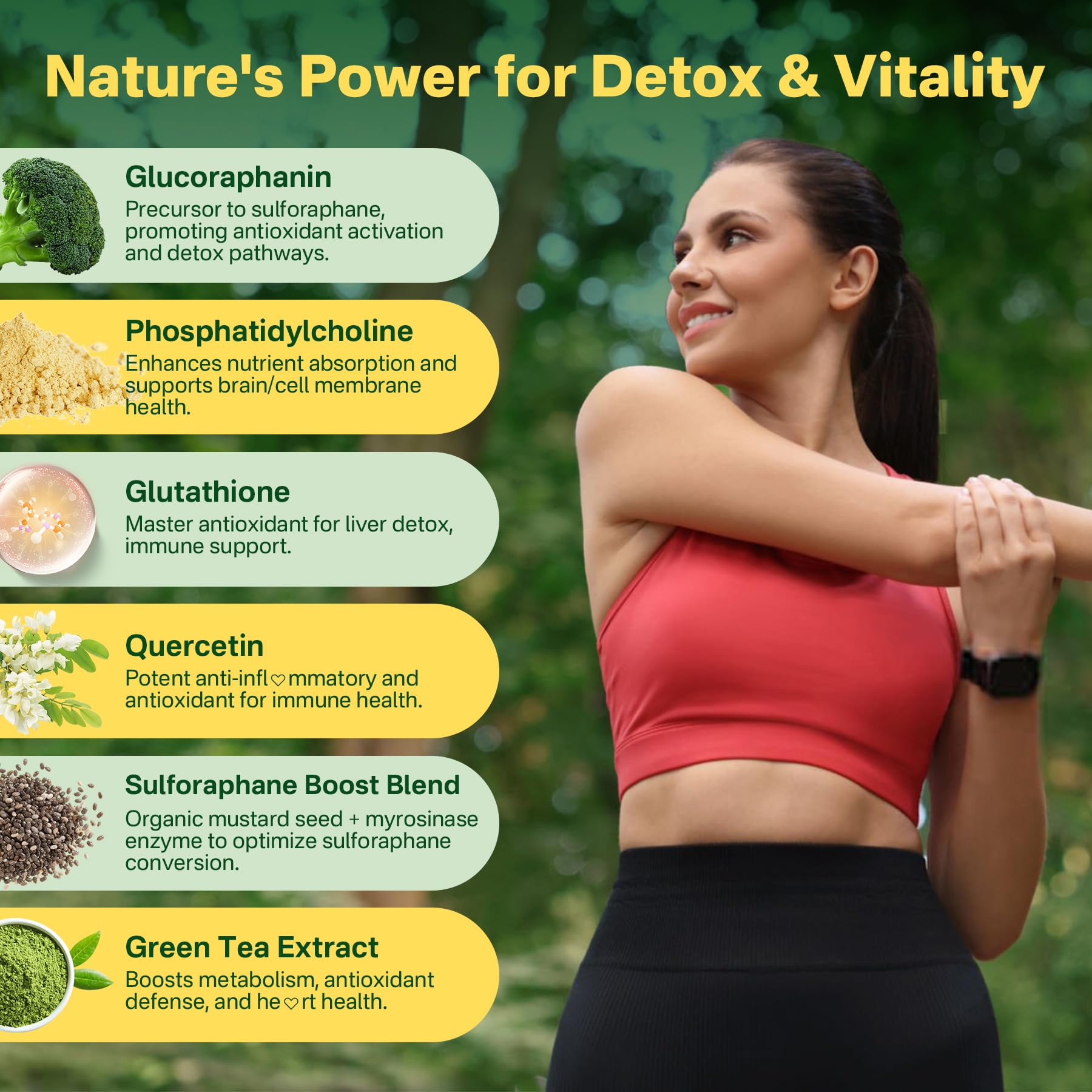 Liposomal Sulforaphane Supplement 150mg, from Broccoli Seed Extract w/Myrosinase, Quercetin, Glutathione, Sulforaphane Supplement Gummies for Antioxidants Detox Cellular Brain Health, Chewable 60Cts LILICARE uk supplements