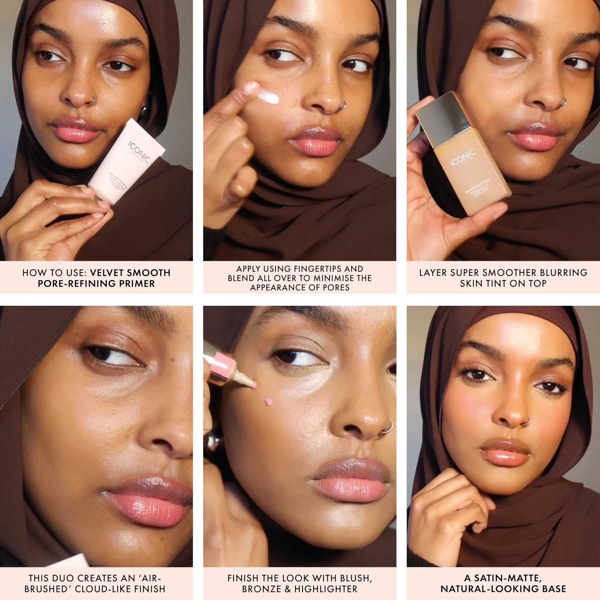 ICONIC LONDON Velvet Smooth Pore-Refining Primer | Whipped, Balmy Primer, Diffuses Pores, Cruelty-Free, Vegan Makeup, 1.01 Fl oz ICONIC LONDON uk supplements