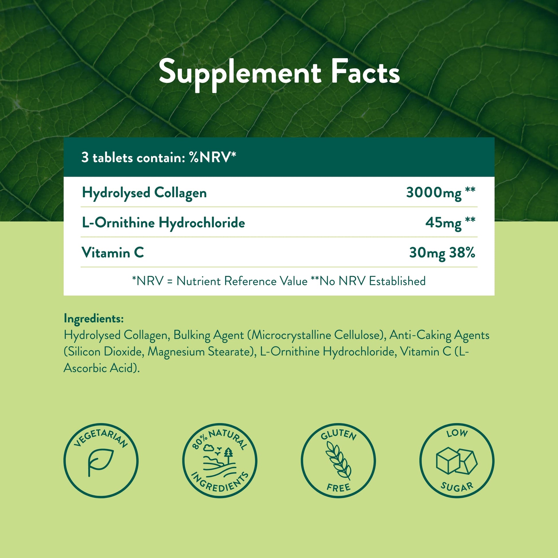 Holland & Barrett Bovine Collagen Tablet 3000mg - Type I Collagen Peptides - Hydrolysed Collagen with Vitamin C - Hair, Skin & Nails Holland & Barrett uk supplements