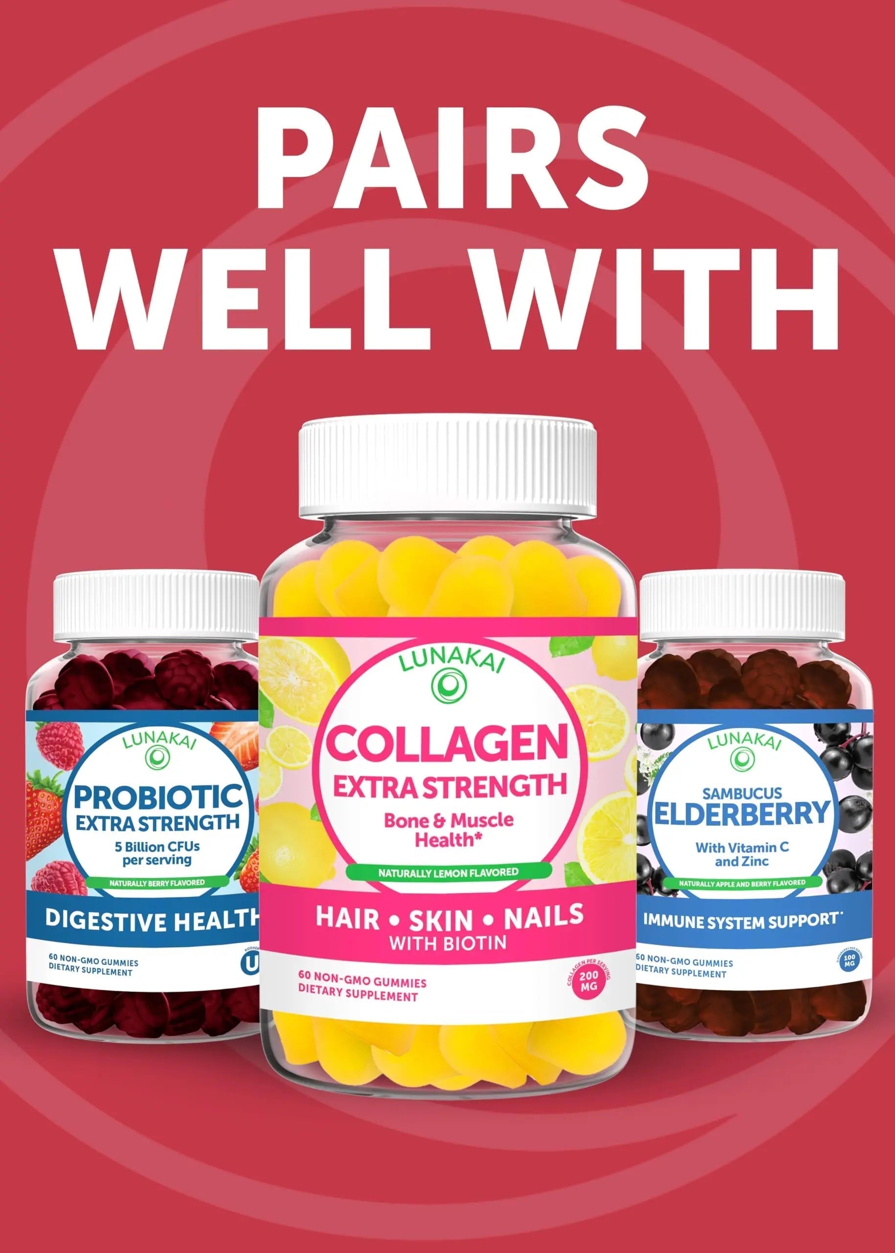 Lunakai USA Made Womens Multivitamin Gummies - Delicious Daily Dose with 16 Multi Vitamins for Women Lunakai uk supplements